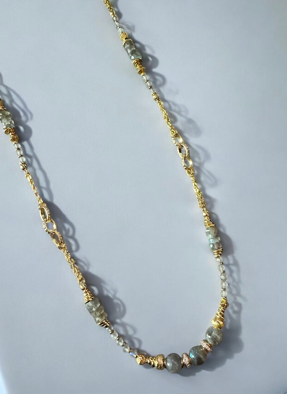 Sautoir Philippine en Labradorite