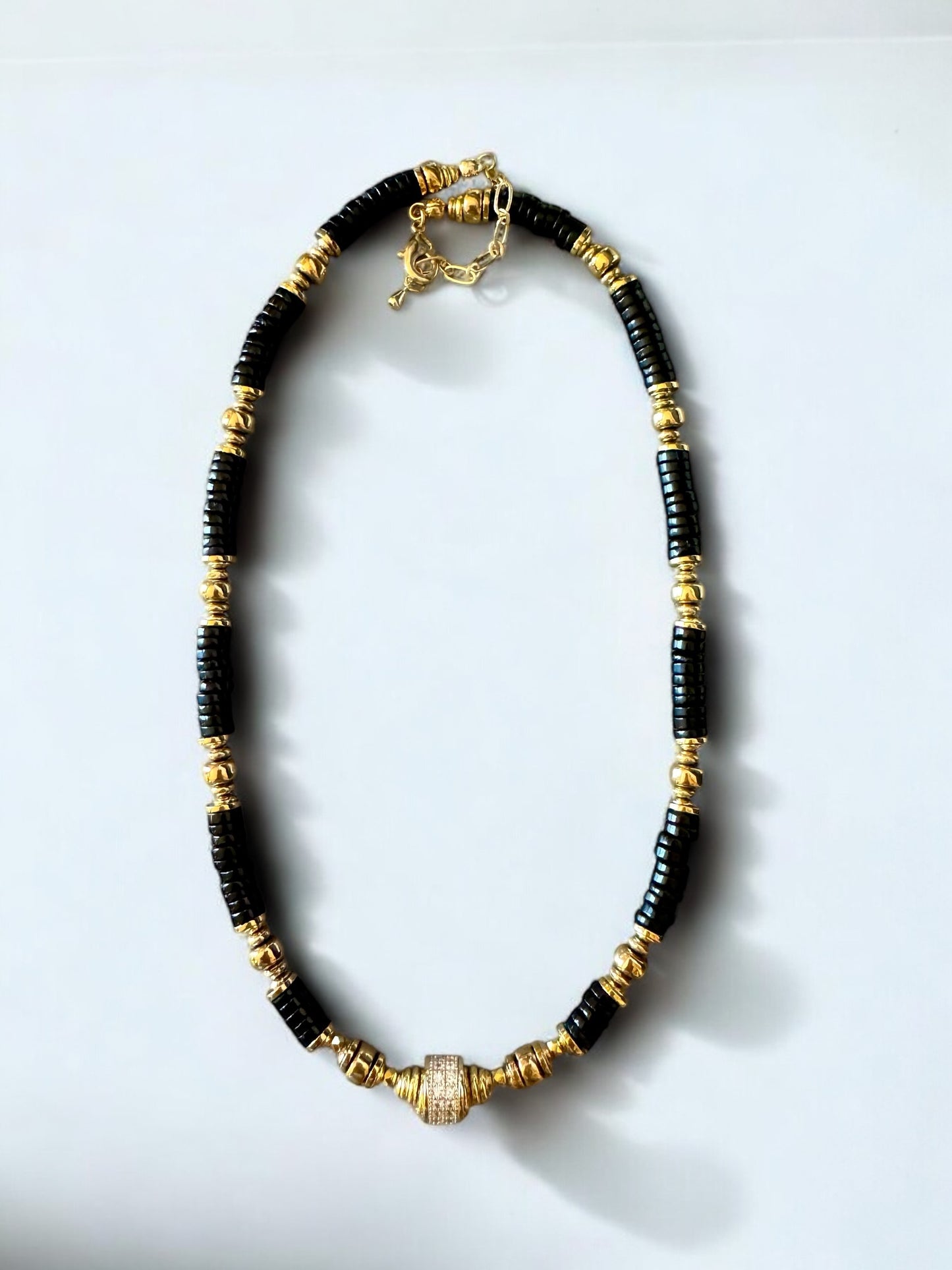 Collier Éclipse en onyx noir