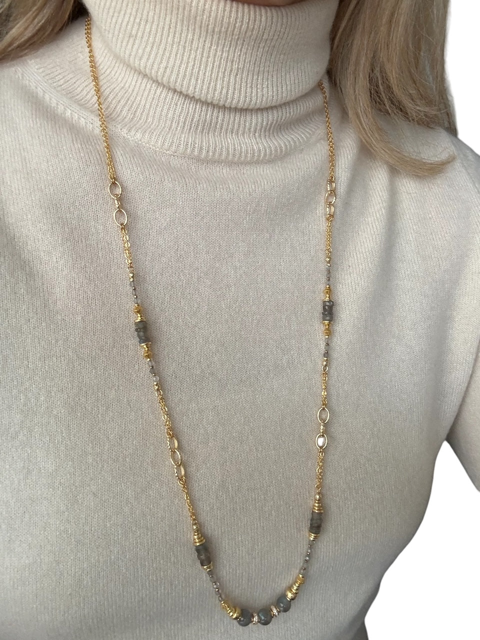Sautoir Philippine en Labradorite