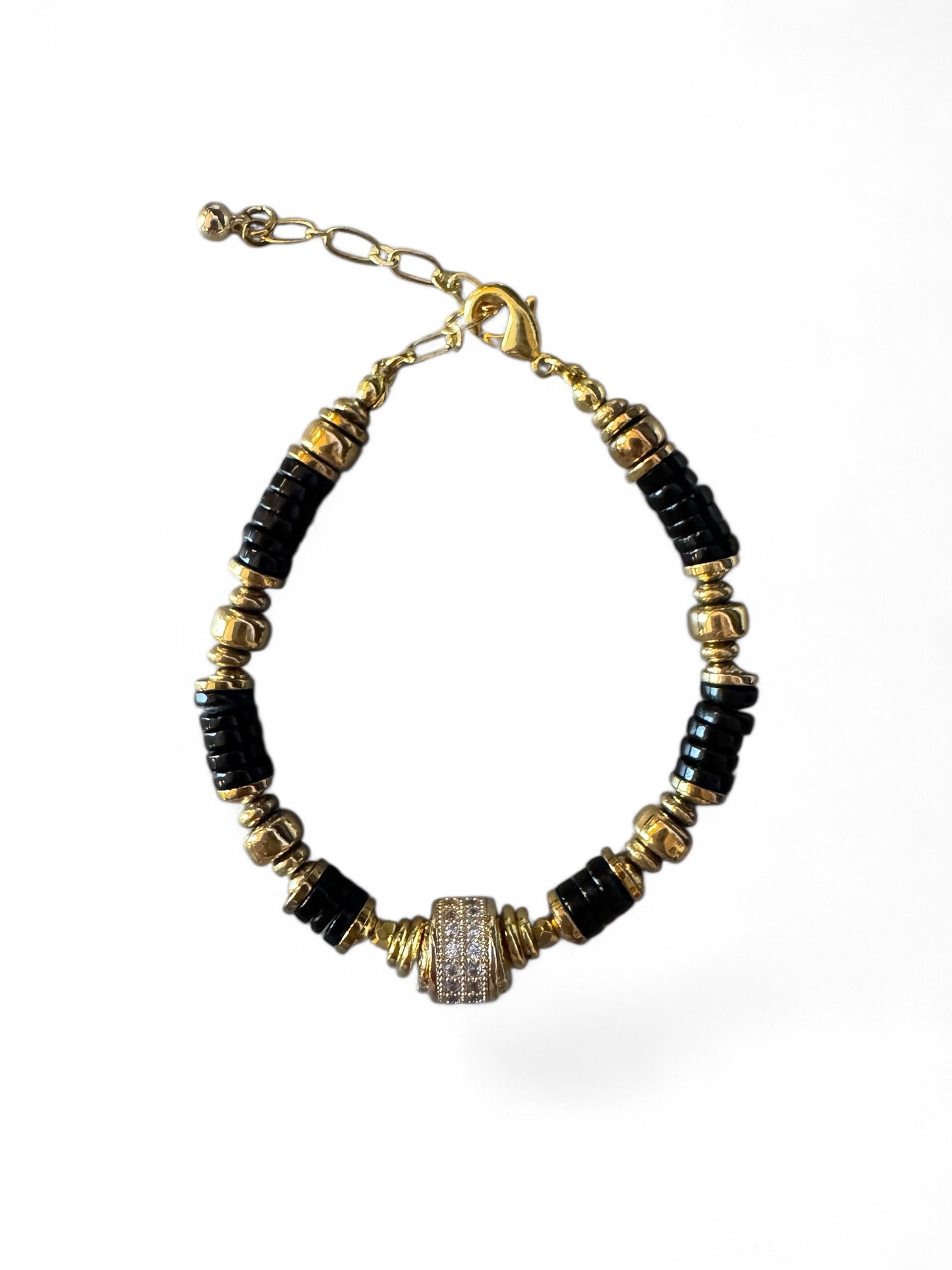 Bracelet Éclipse en Onyx noir