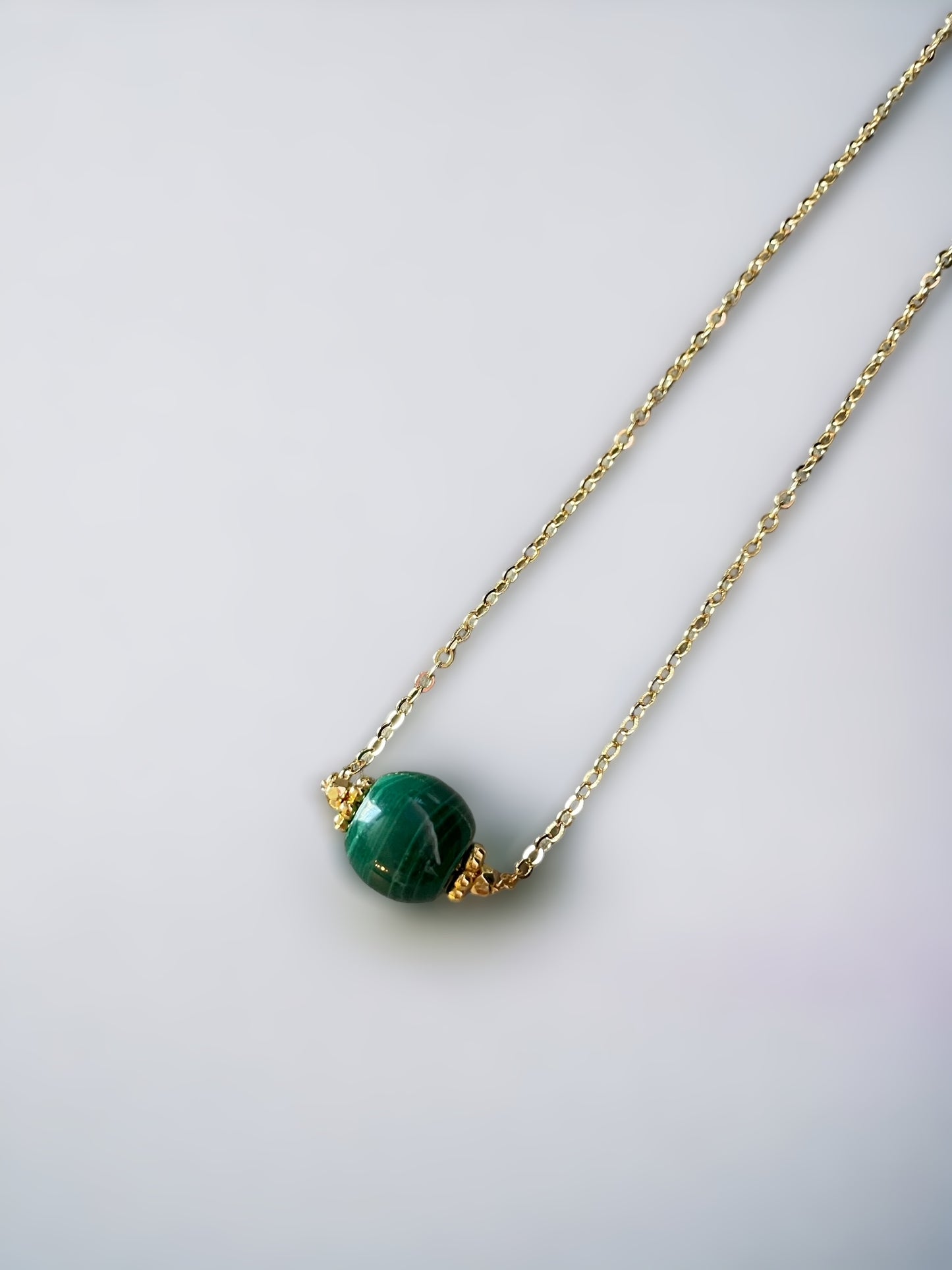 Collier Céleste en malachite