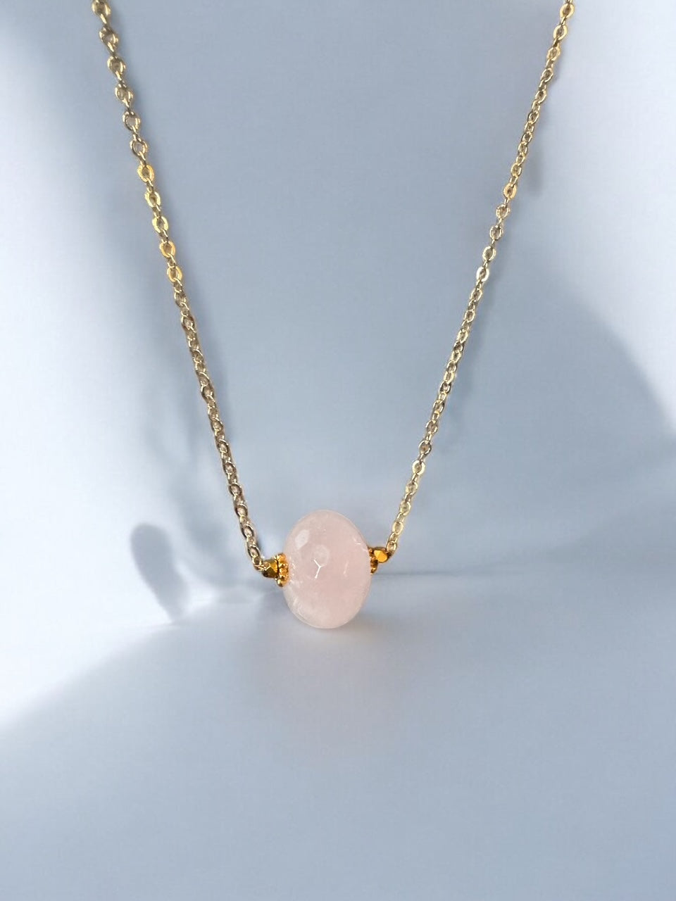 Collier Céleste en Quartz Rose