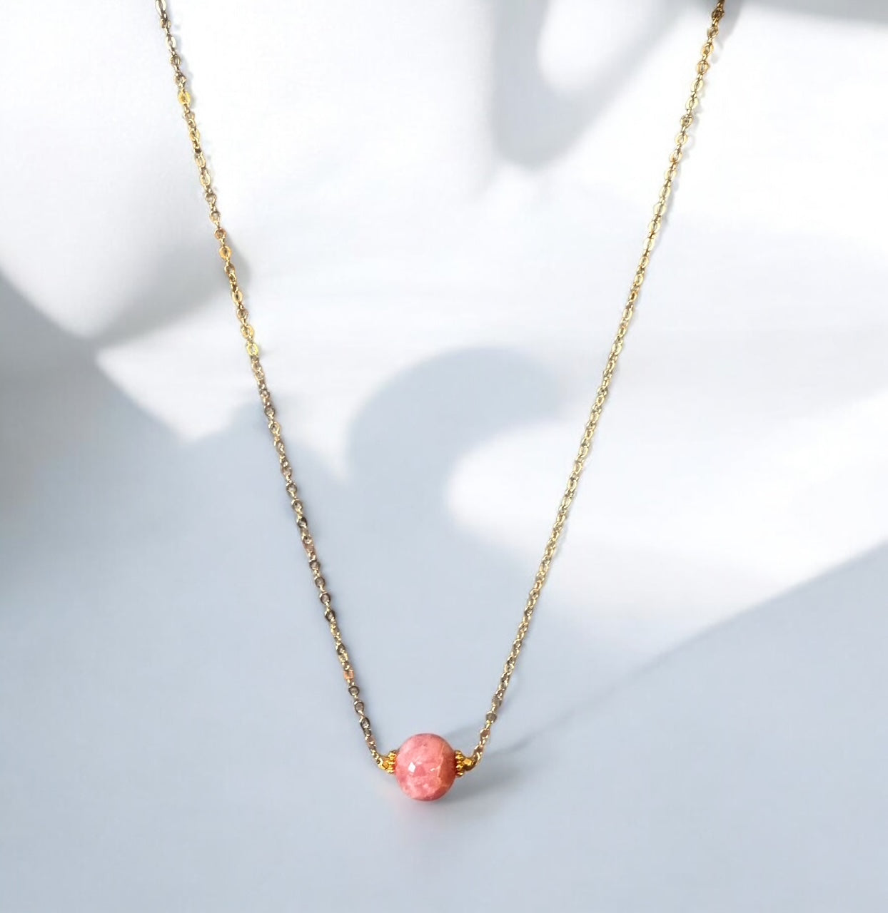 Collier Céleste en Rhodocrosite