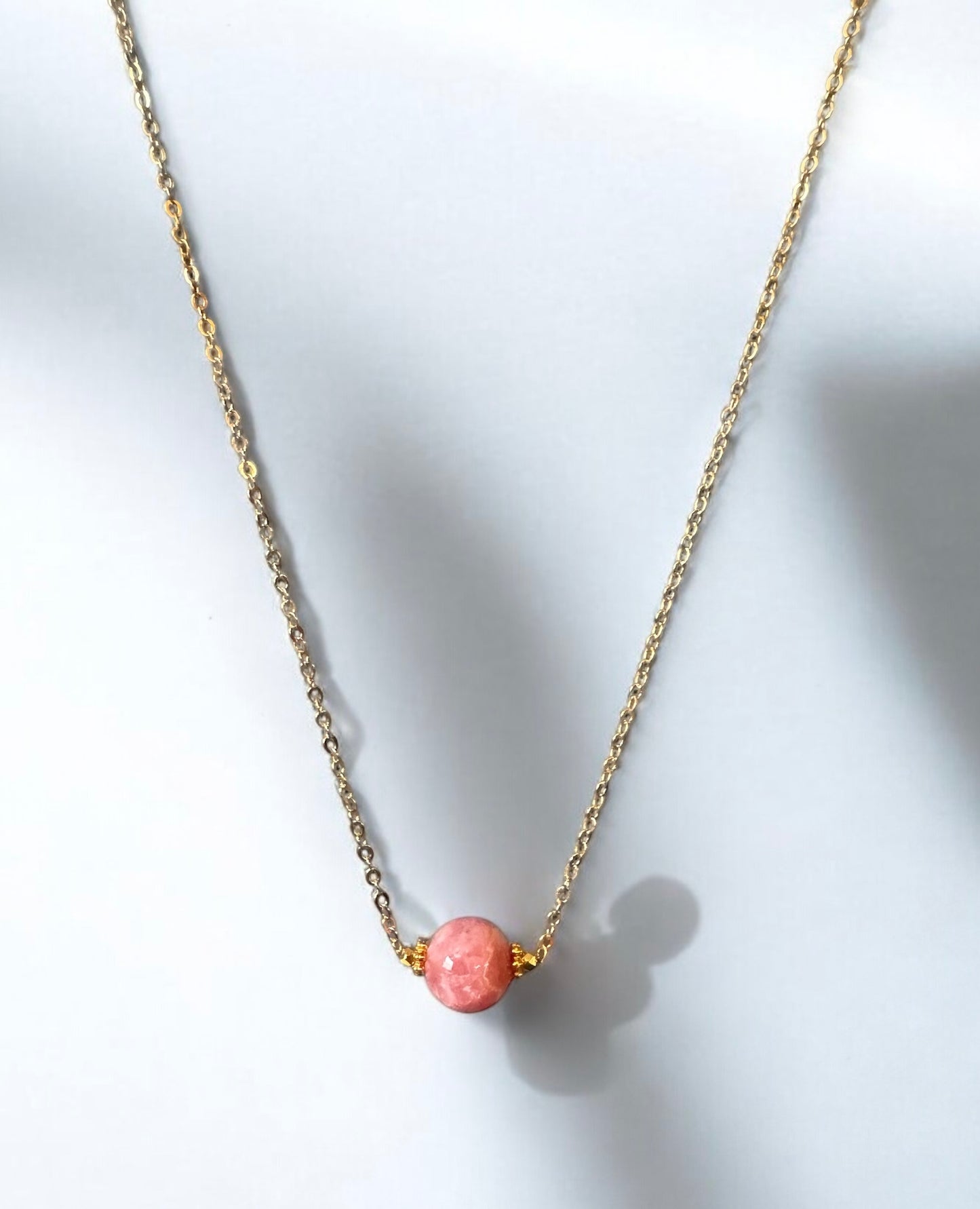 Collier Céleste en Rhodocrosite