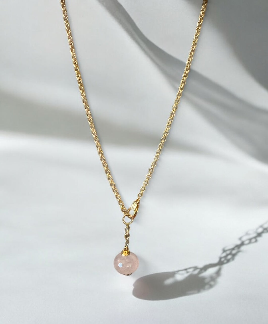 Collier Ipanema en Quartz rose