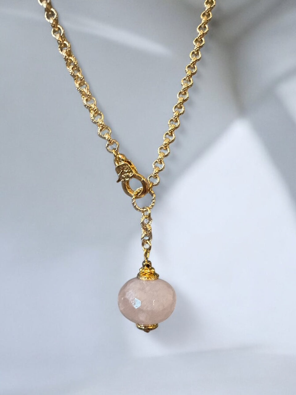 Collier Ipanema en Quartz rose
