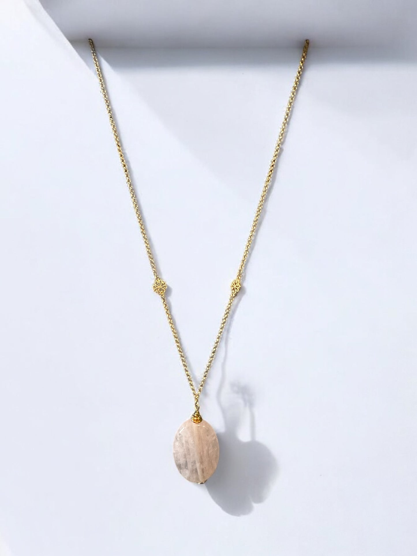 Collier Jaipur en Quartz rose