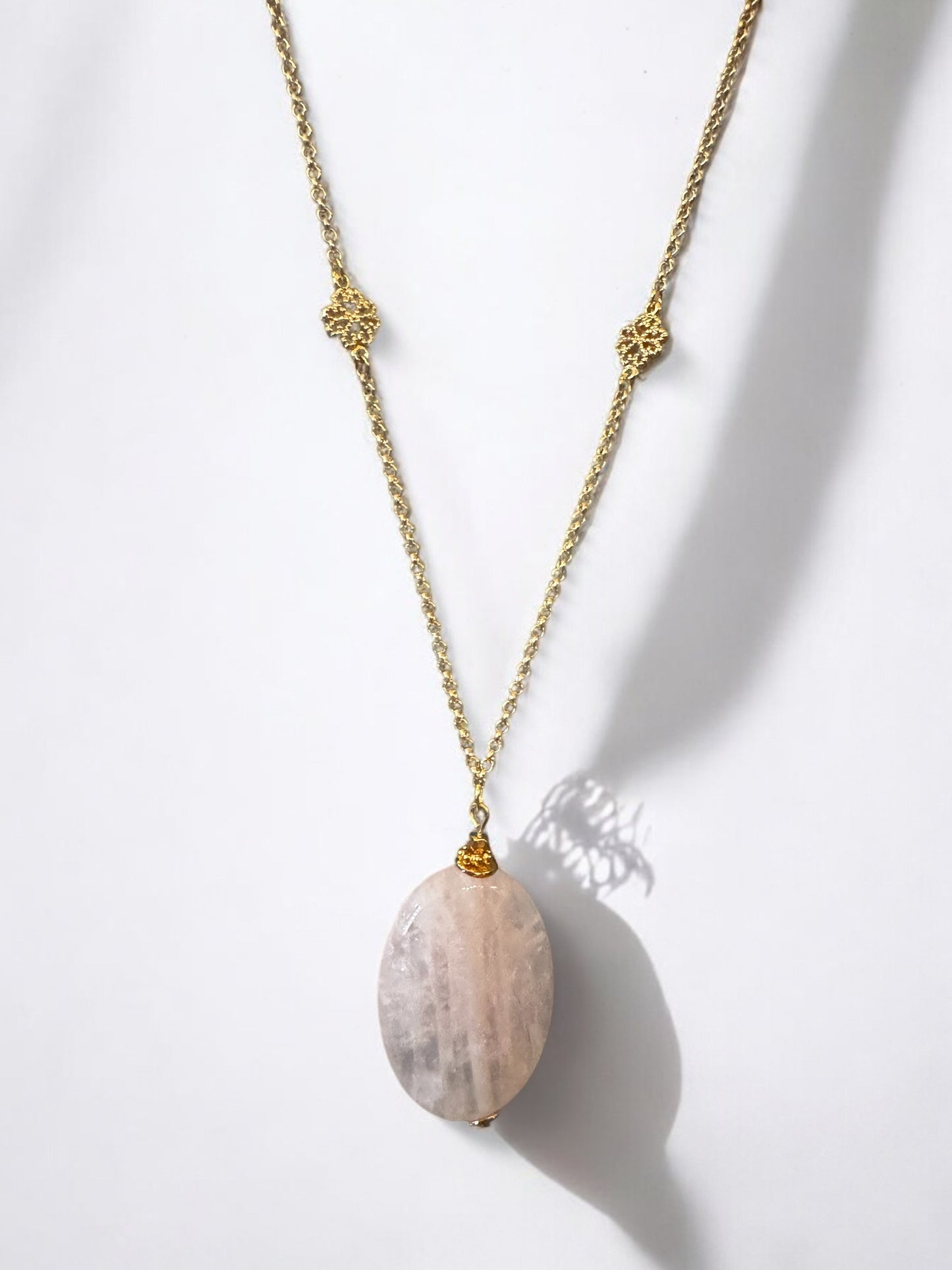 Collier Jaipur en Quartz rose