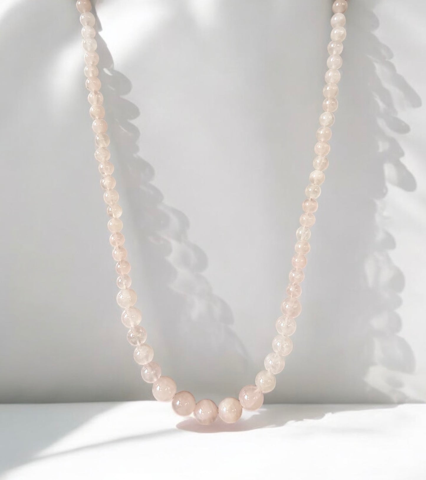 Collier Victoria en Quartz rose