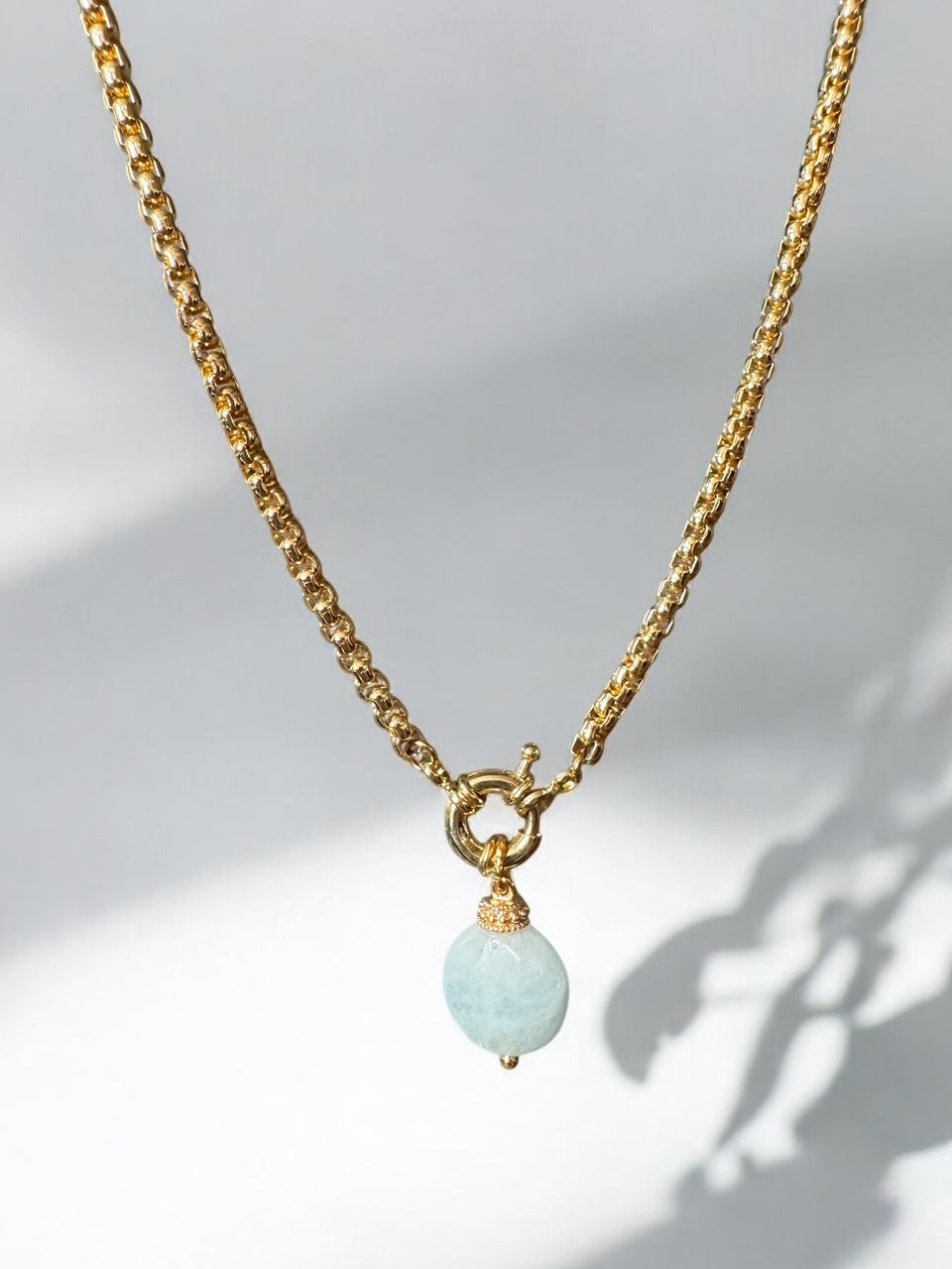 Pendentif Lumina en Aigue marine