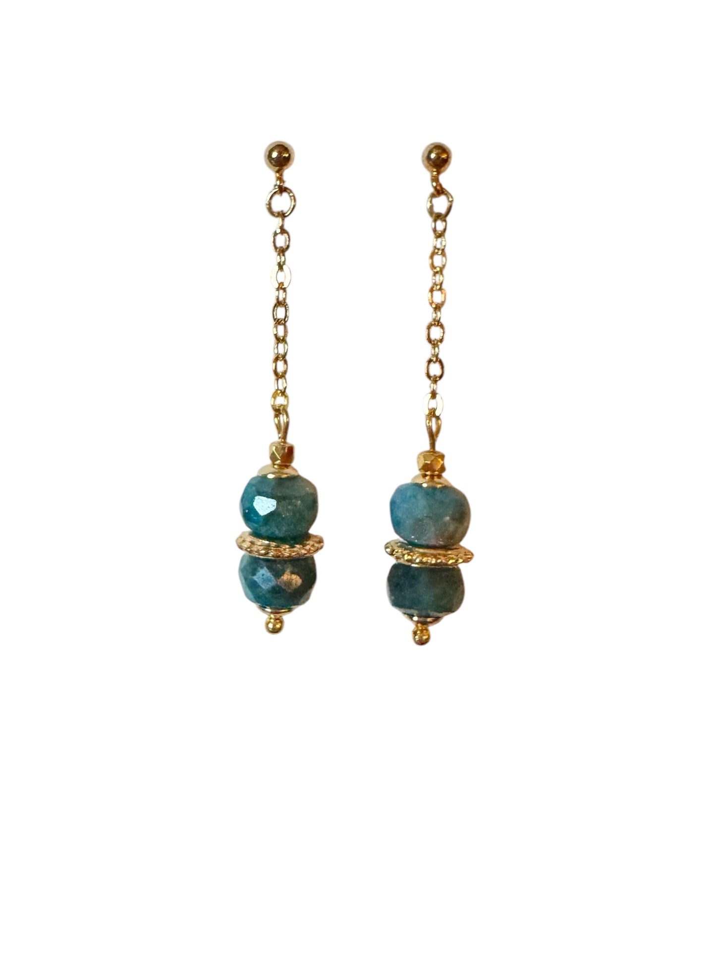 Boucles d'oreilles Louxor en Apatite