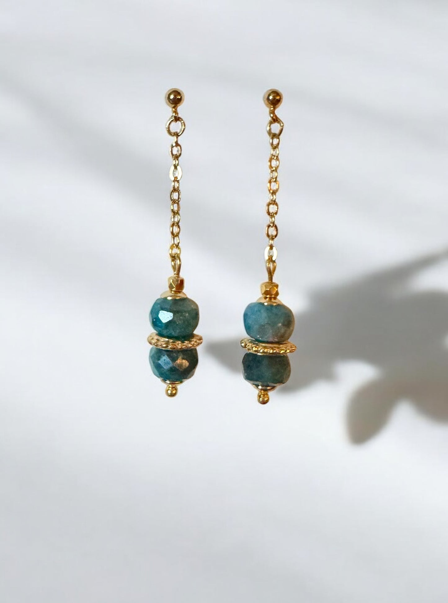 Boucles d'oreilles Louxor en Apatite