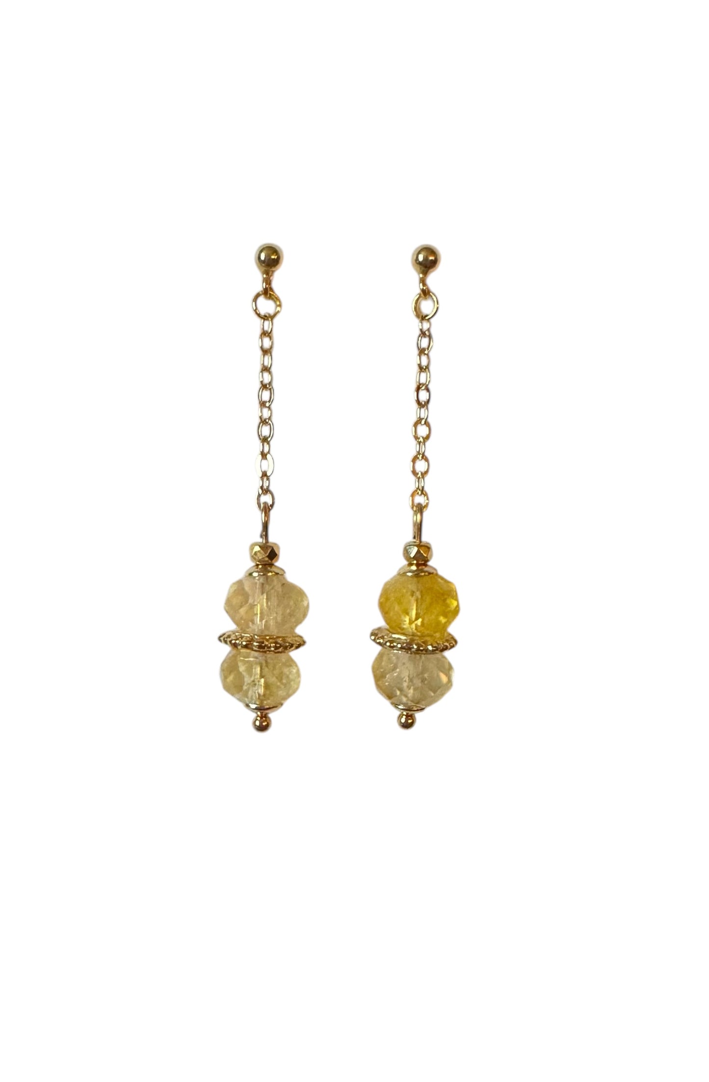 Boucles d'oreilles Louxor en Citrine