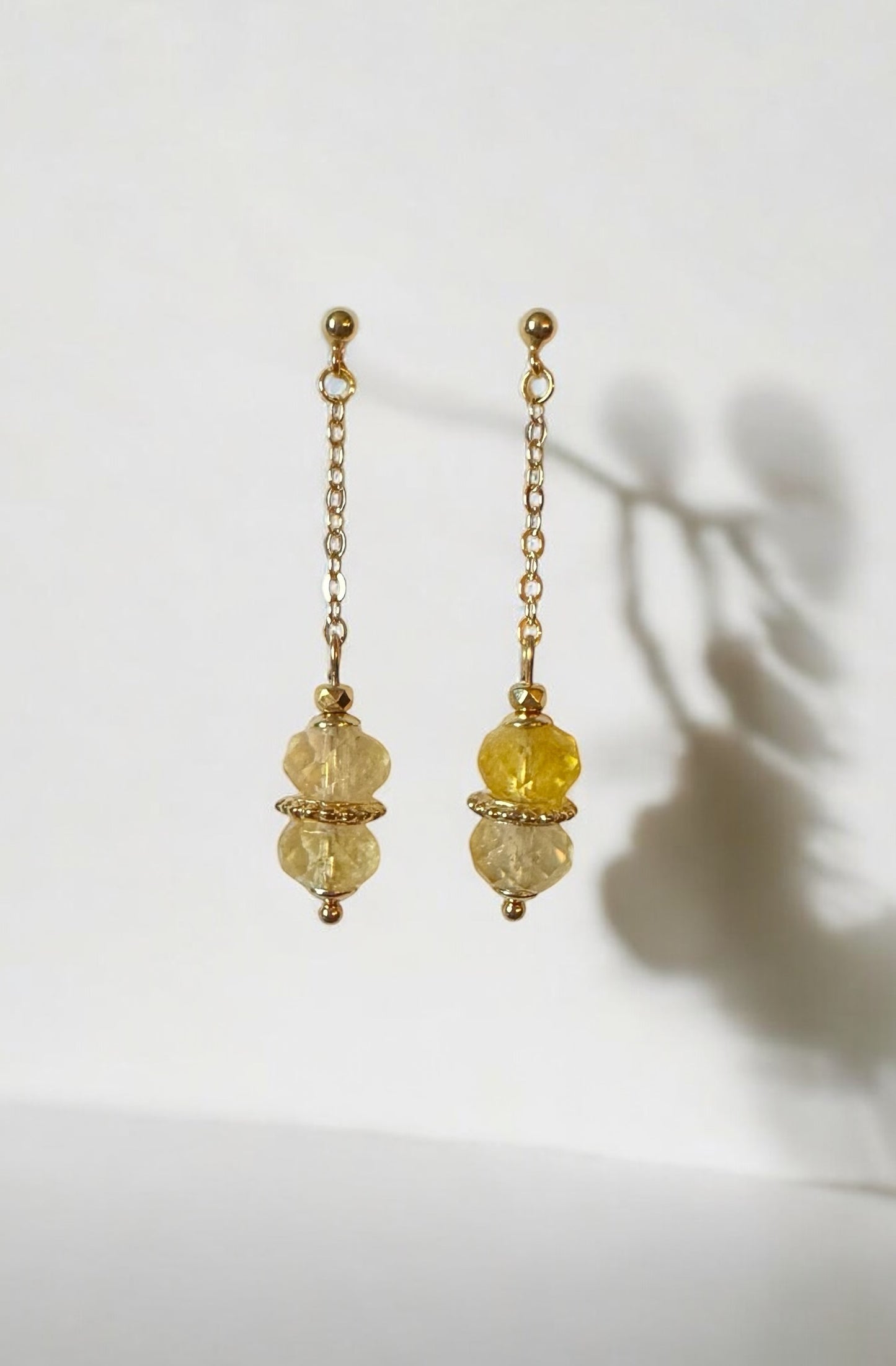 Boucles d'oreilles Louxor en Citrine