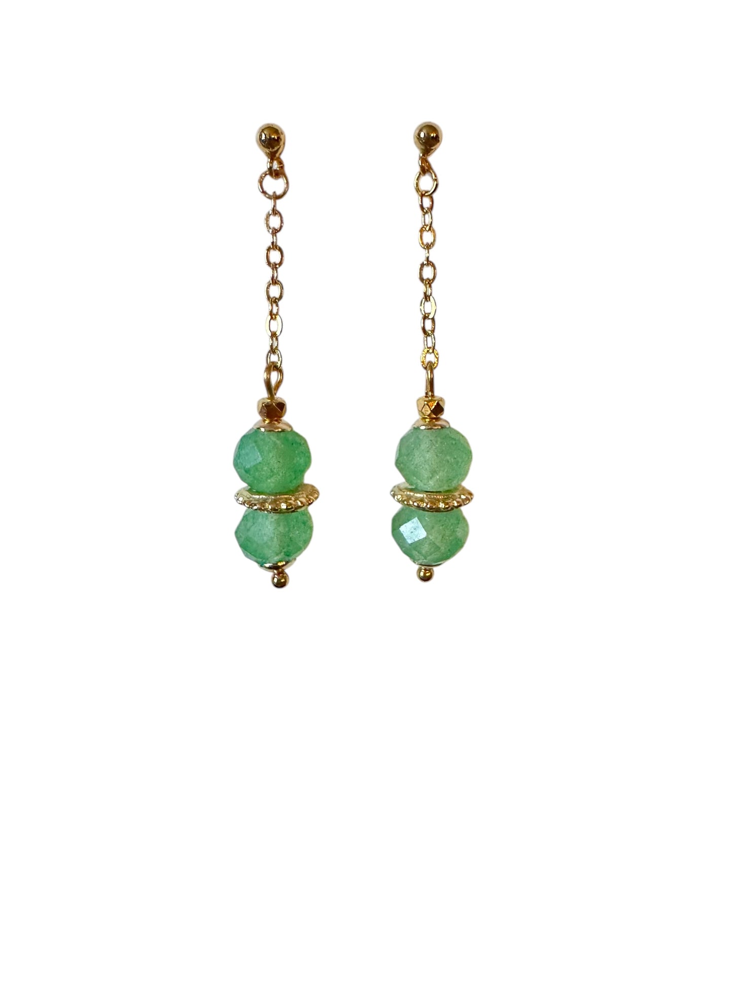 Boucles d'oreilles Louxor en Aventurine