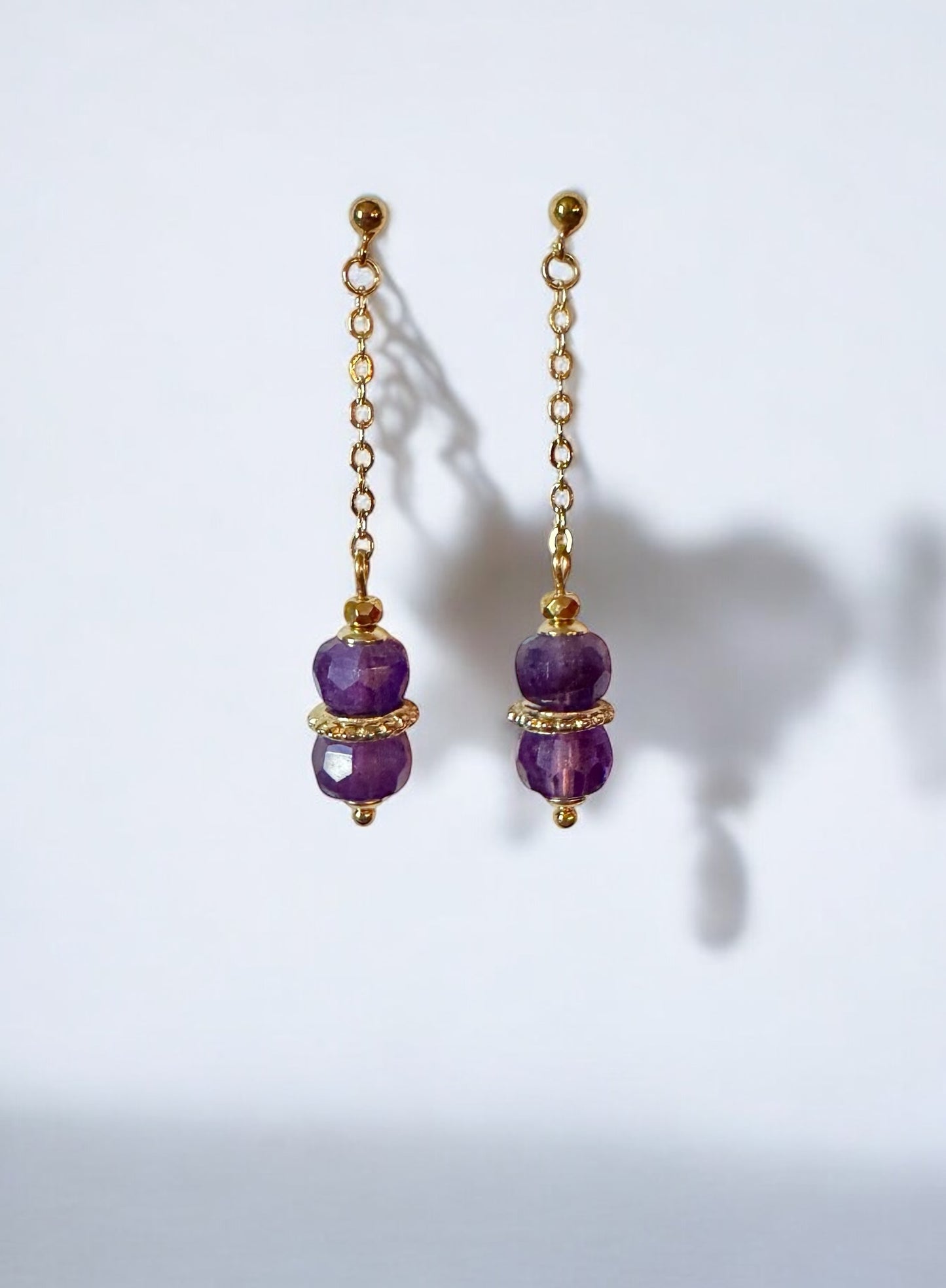 Boucles d'oreilles Louxor en Amethyste