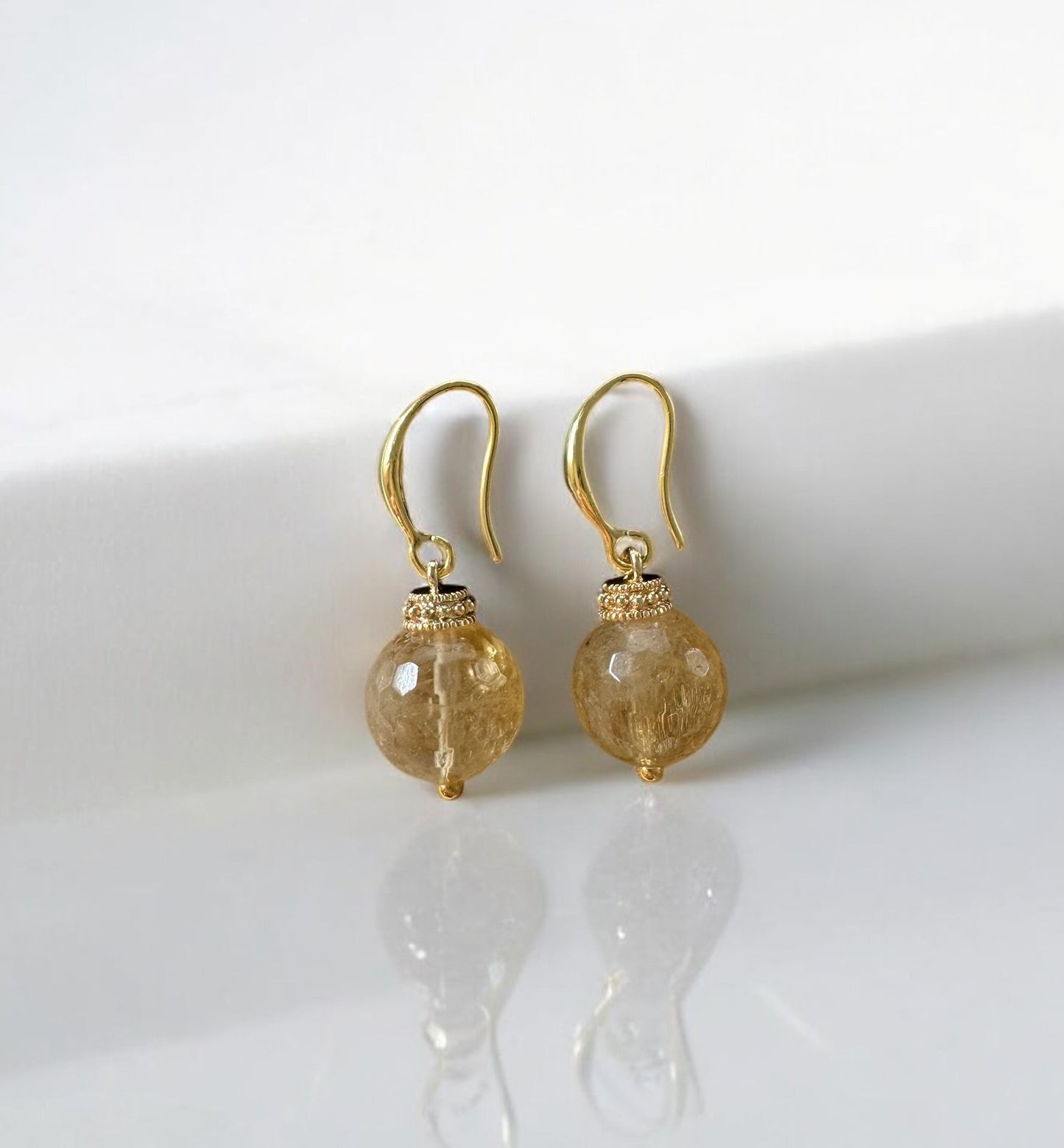 Boucles d'oreilles Diana en Citrine