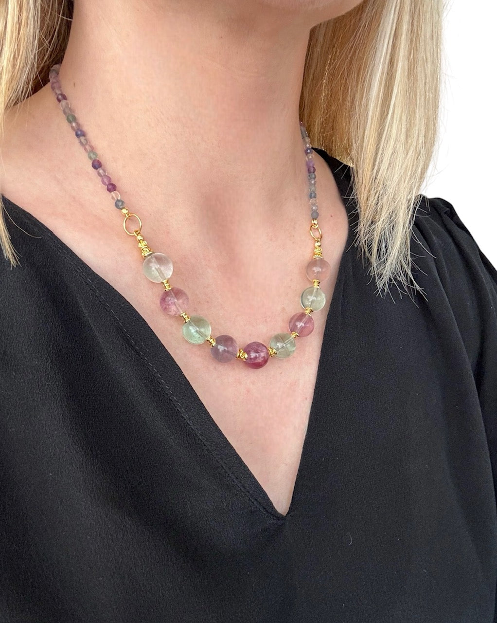 Collier Frida en Fluorite