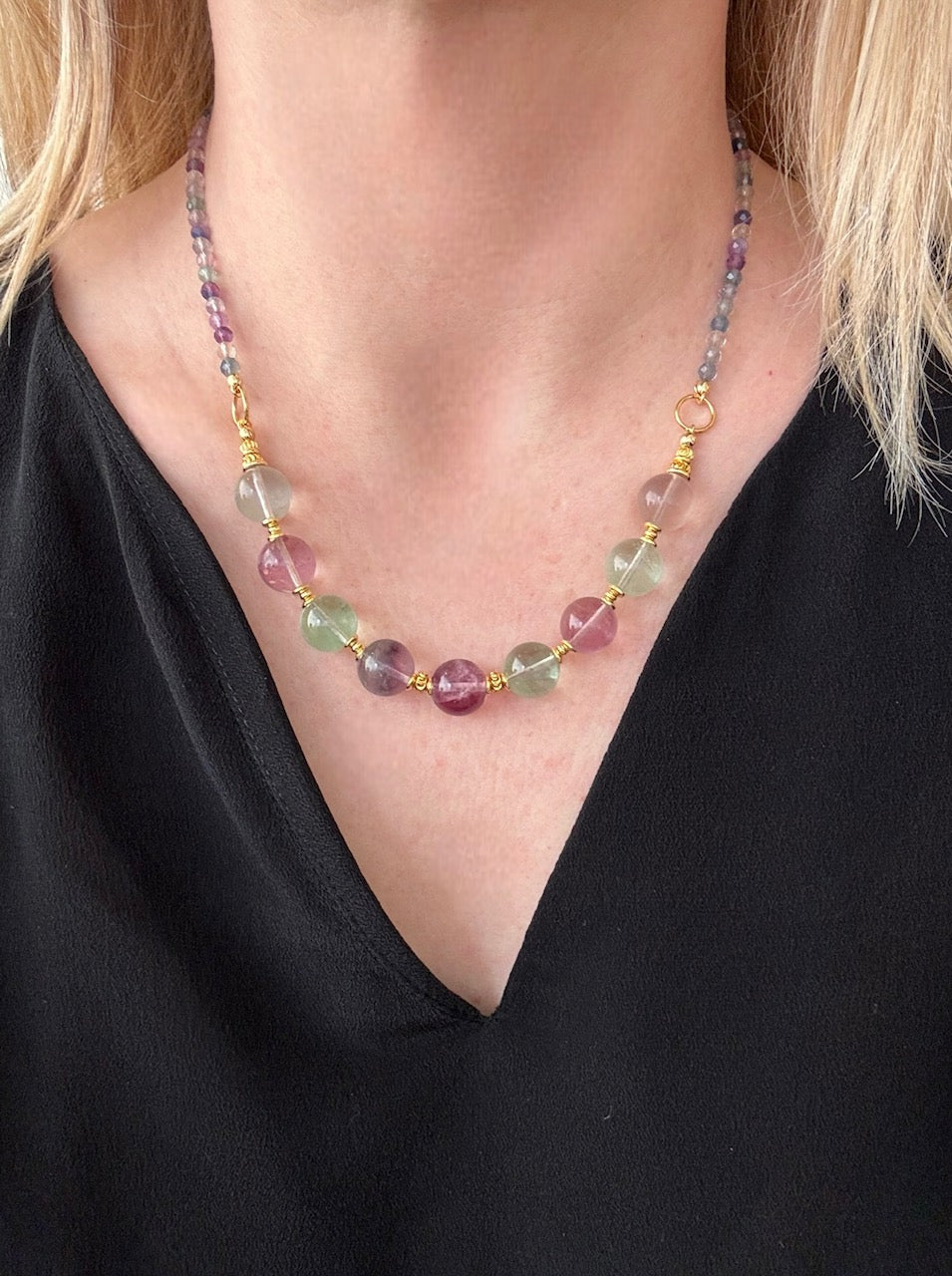 Collier Frida en Fluorite