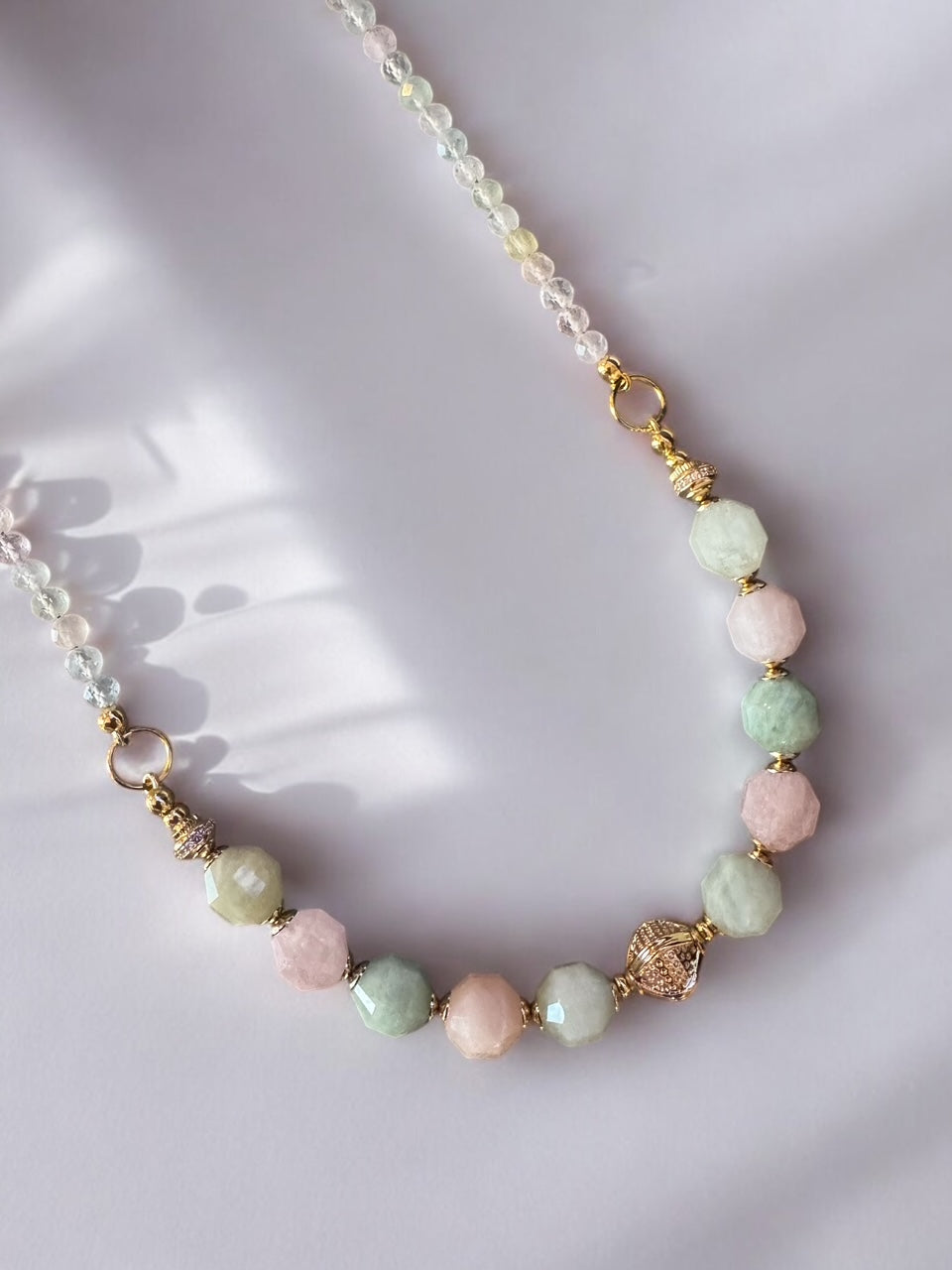 Collier Frida en Béryl Morganite