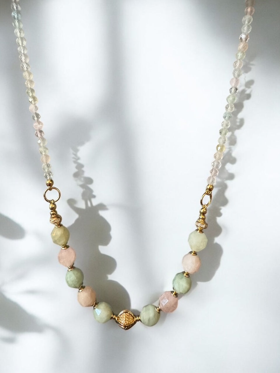 Collier Frida en Béryl Morganite