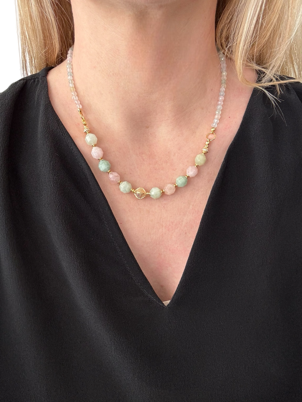 Collier Frida en Béryl Morganite