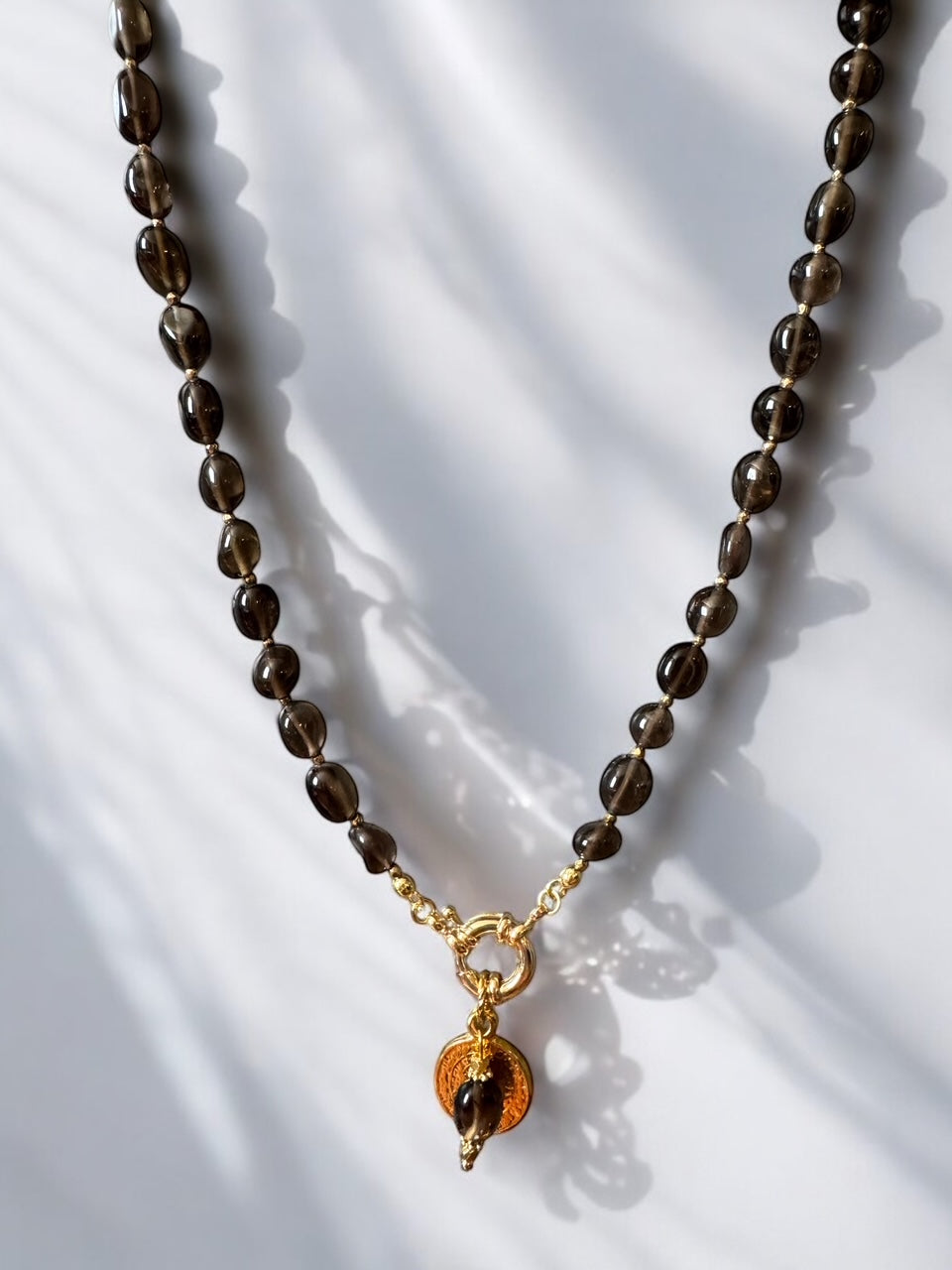 Collier Athena en Quartz fumé