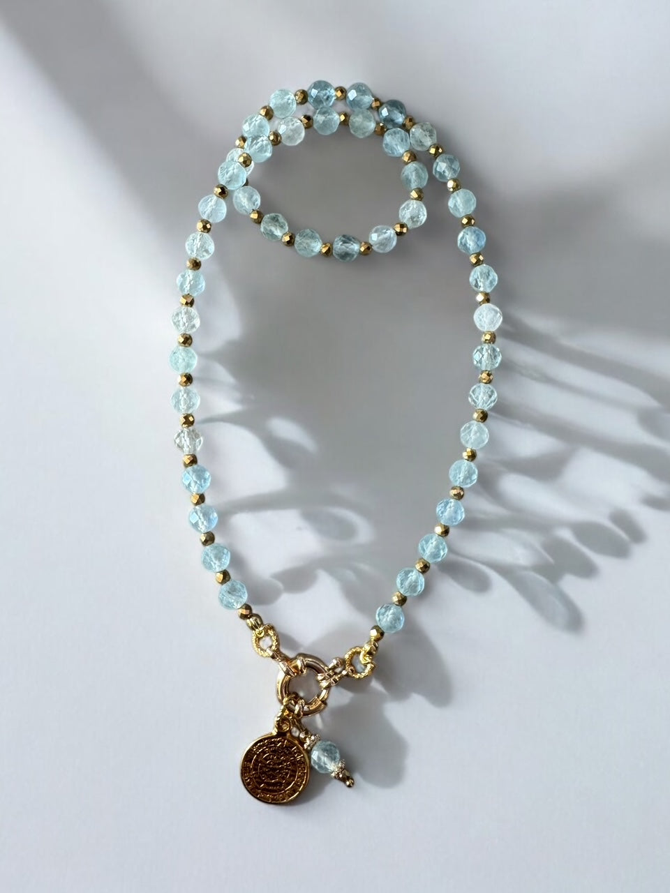 Collier Athena en Aigue marine