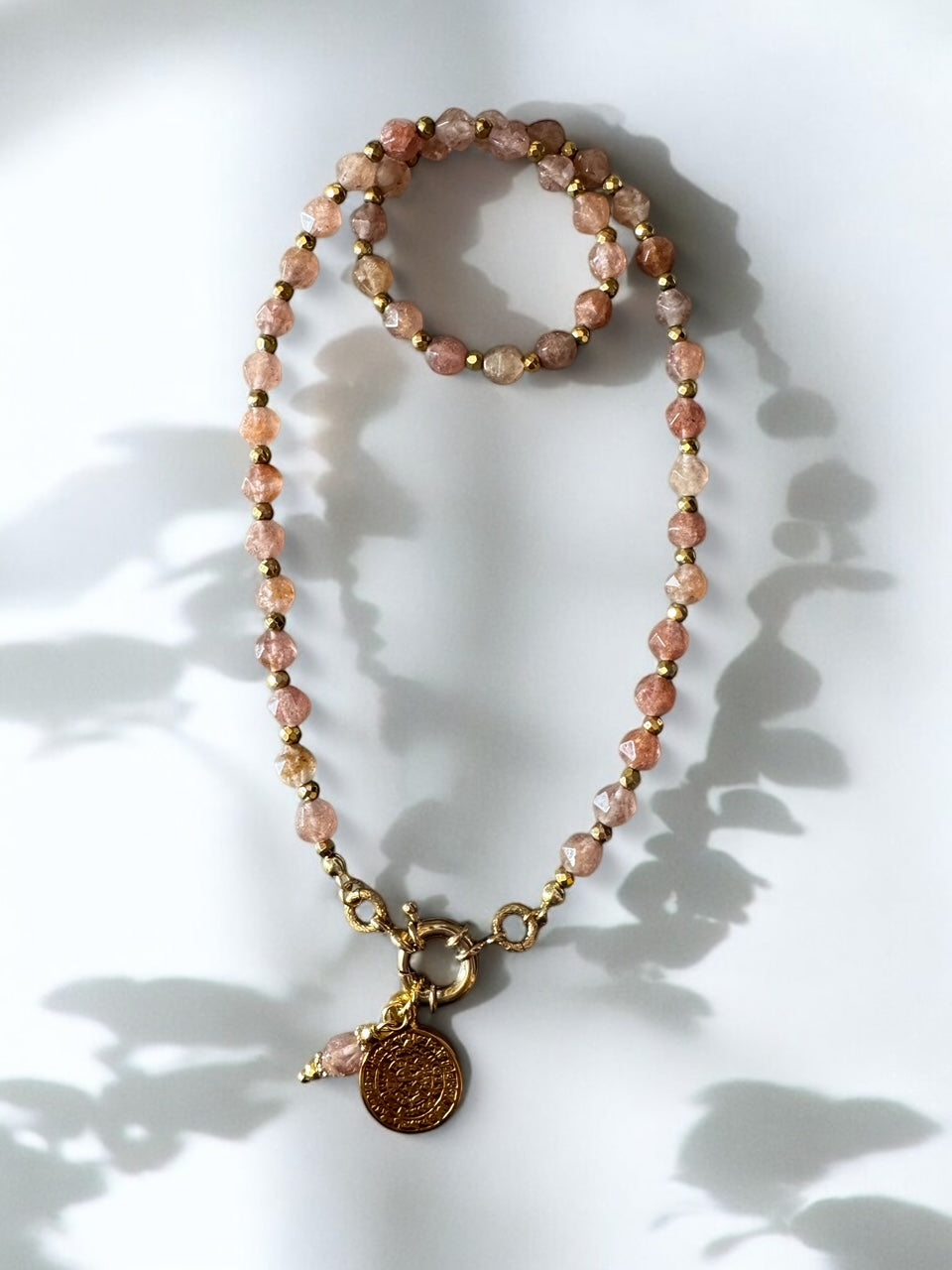 Collier Athena en Quartz fraise