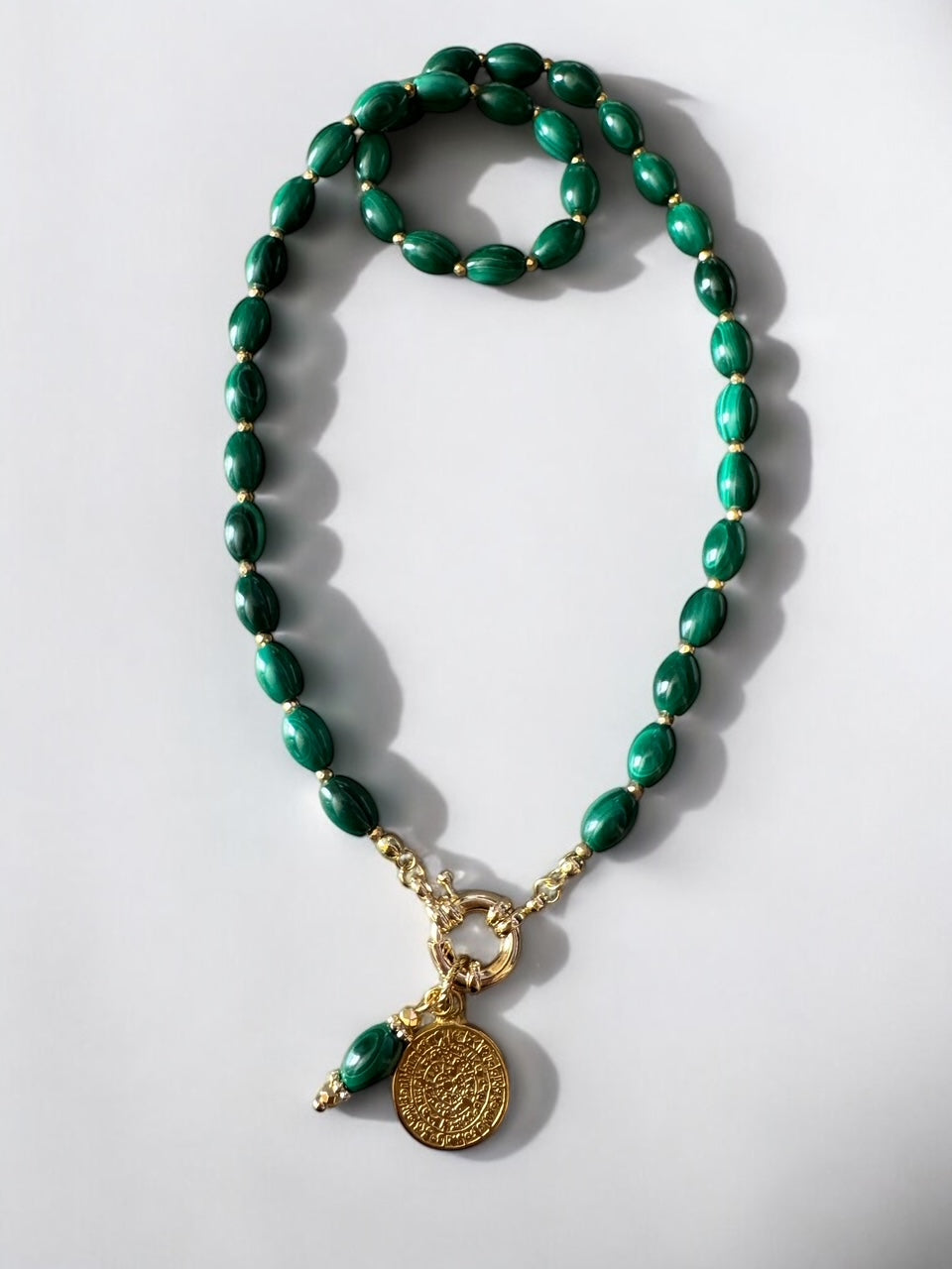 Collier Athena en Malachite