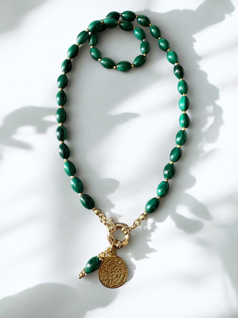 Collier Athena en Malachite