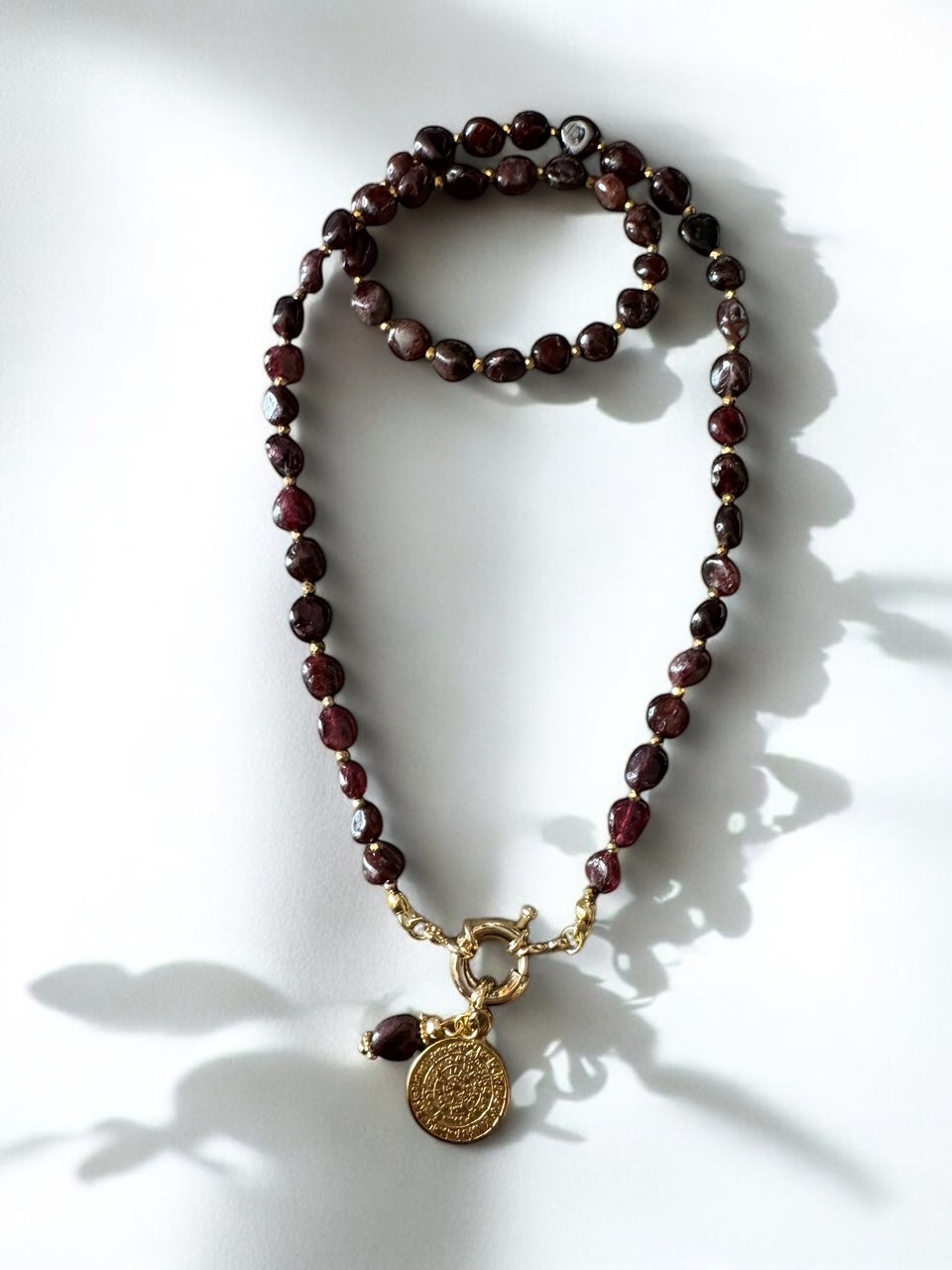 Collier Athena en Grenat