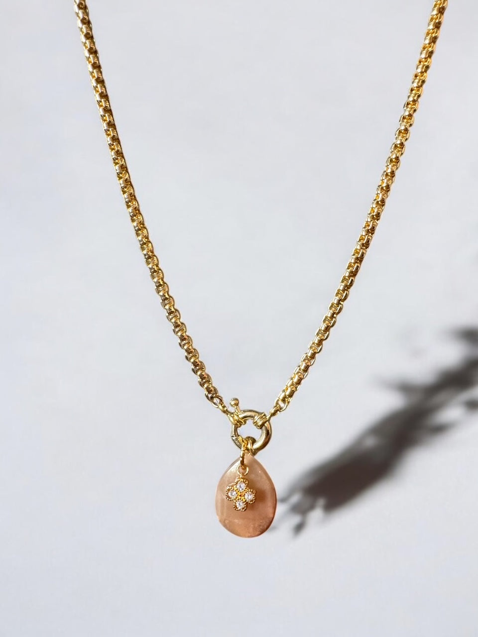 Pendentif Lumina en Pierre de soleil