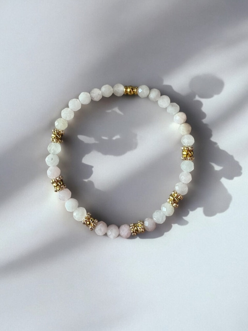 Bracelet Eden en Quartz rose pierres fines