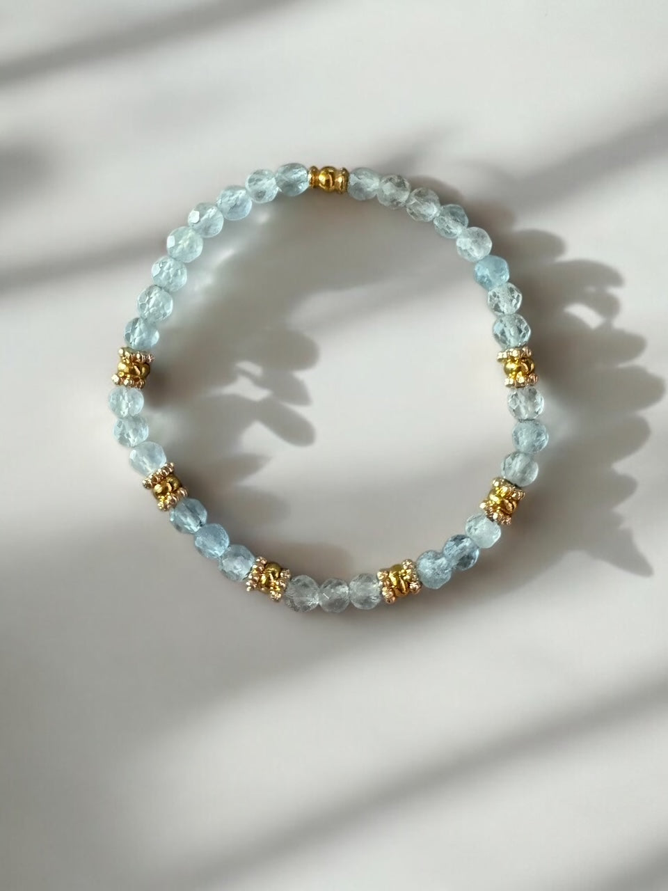 Bracelet Eden en Aigue marine pierres fines