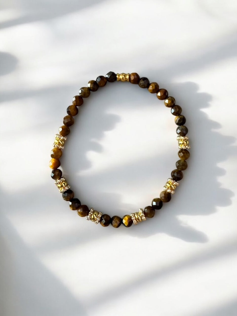 Bracelet Eden en Oeil de tigre pierres fines