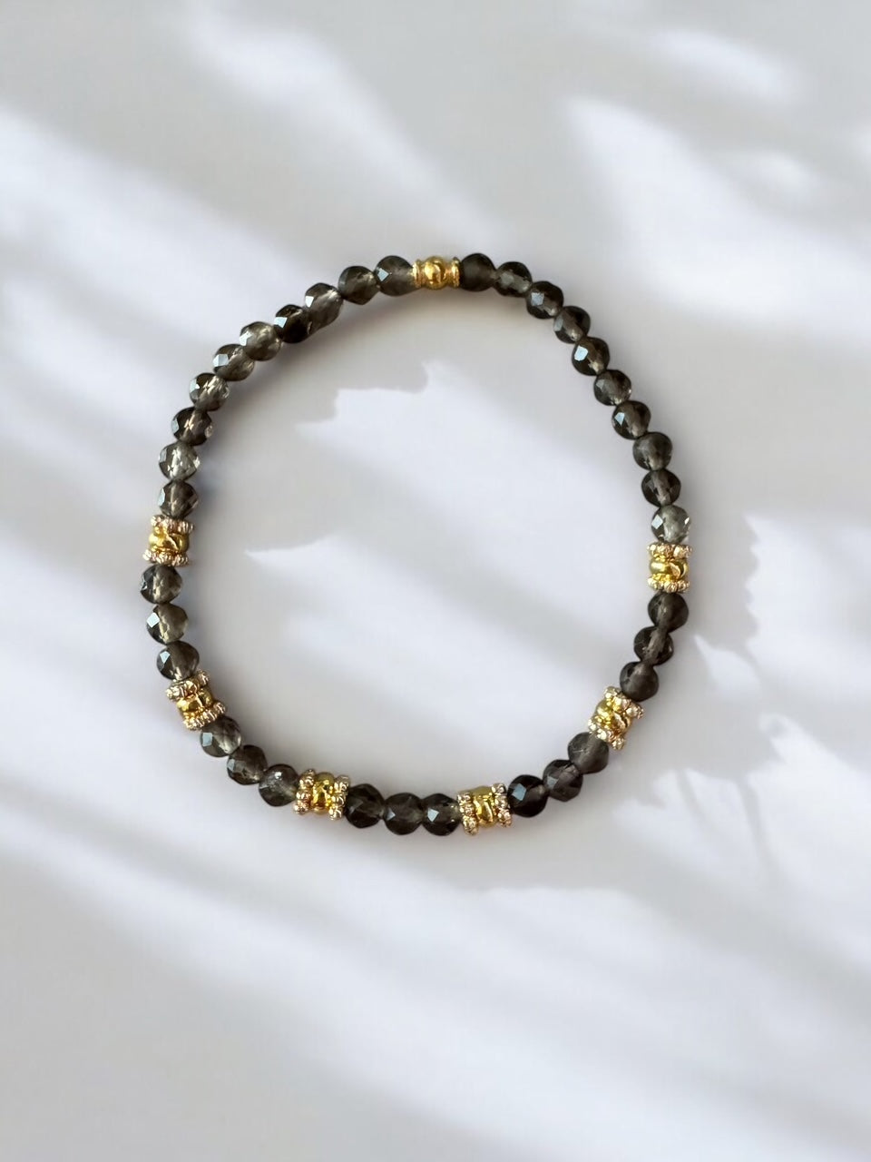 Bracelet Eden en Quartz fumé pierres fines