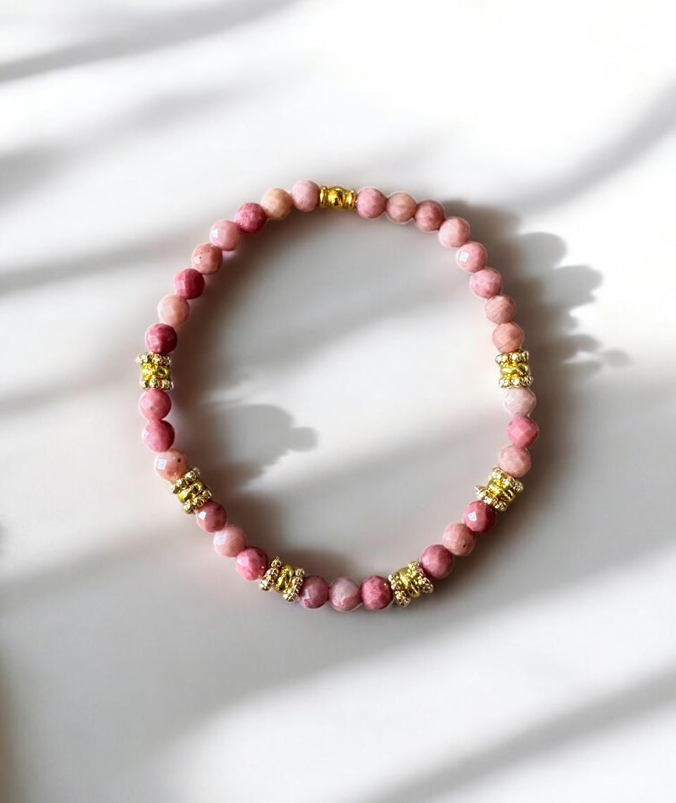 Bracelet Eden en Rhodonite pierres fines