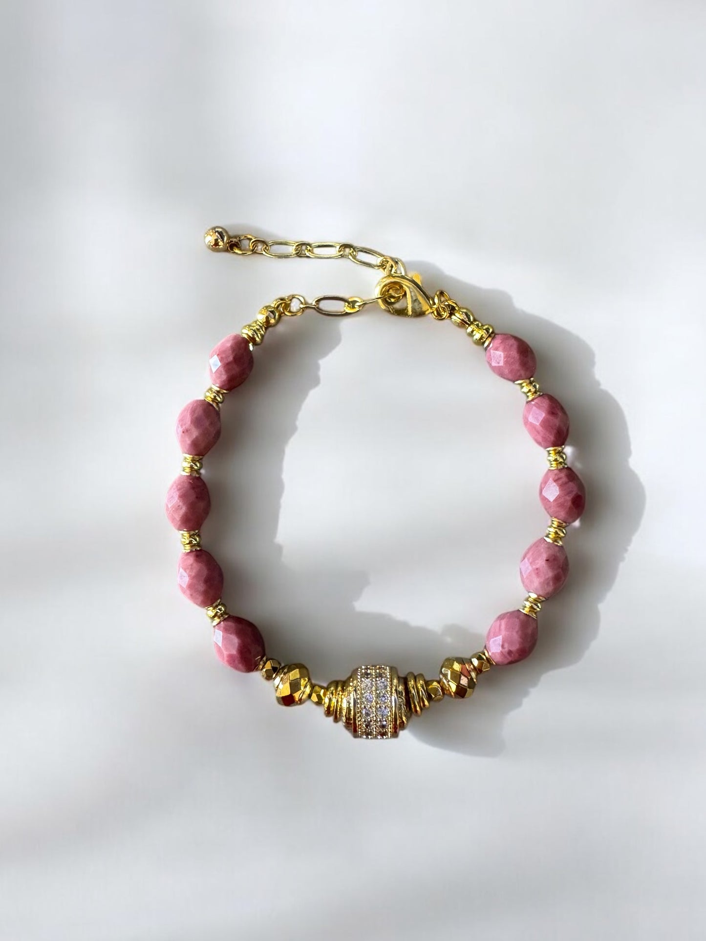 Bracelet Éclipse en Rhodonite