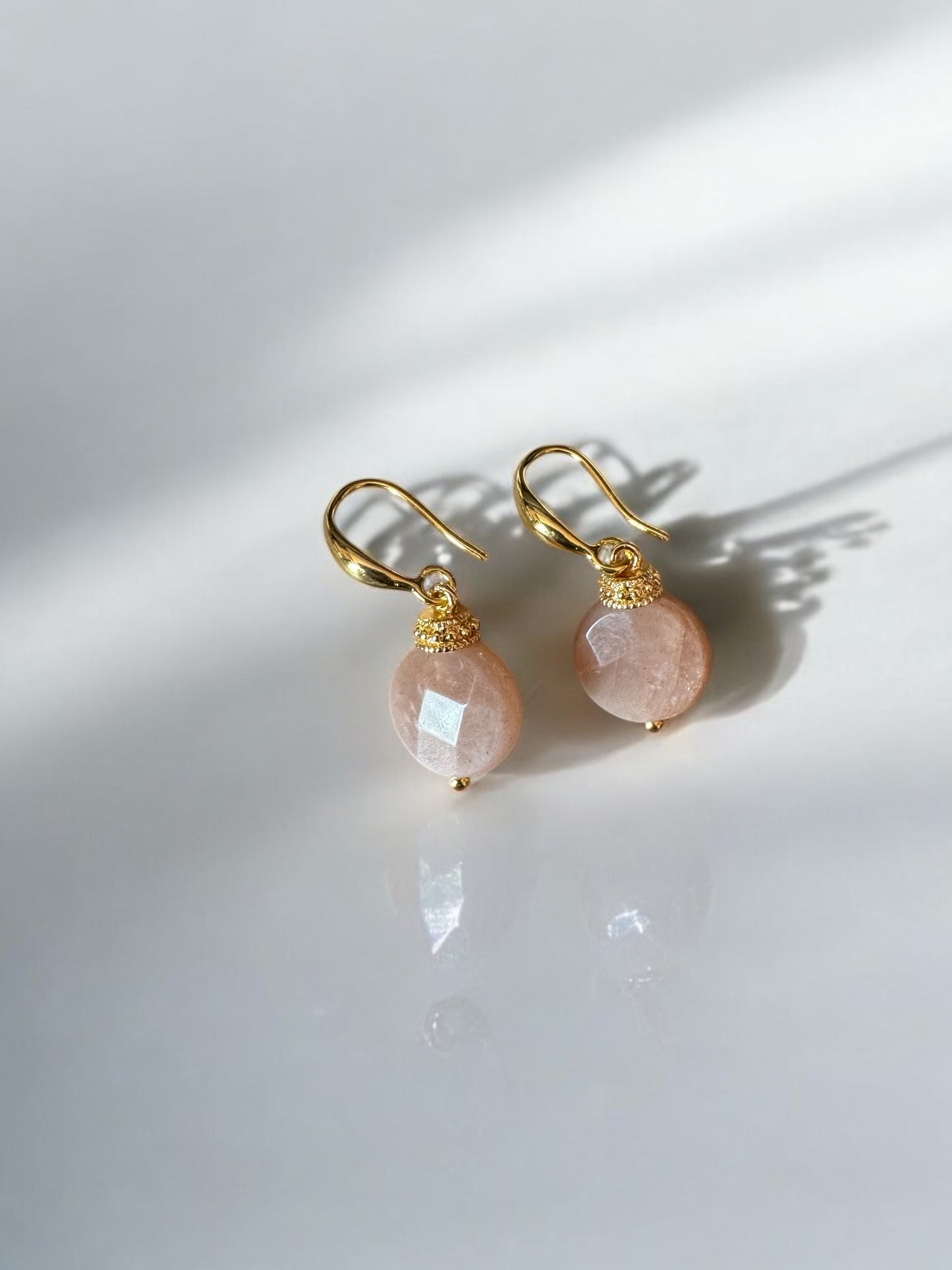 Boucles d'oreilles Diana en Pierre de soleil