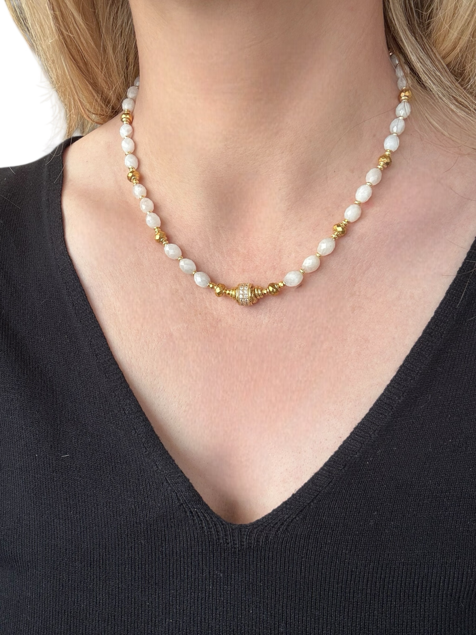 Collier Éclipse en Pierre de lune