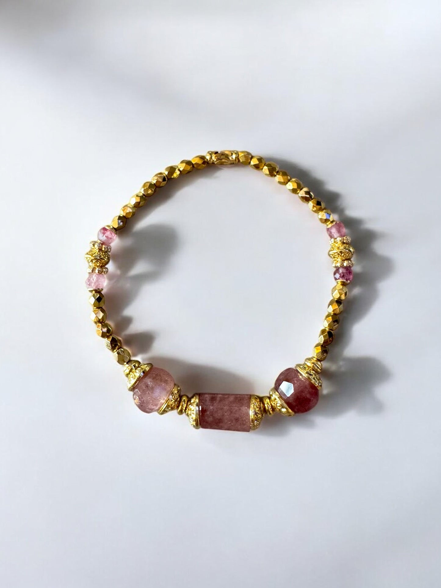 Bracelet Olympe Quartz fraise