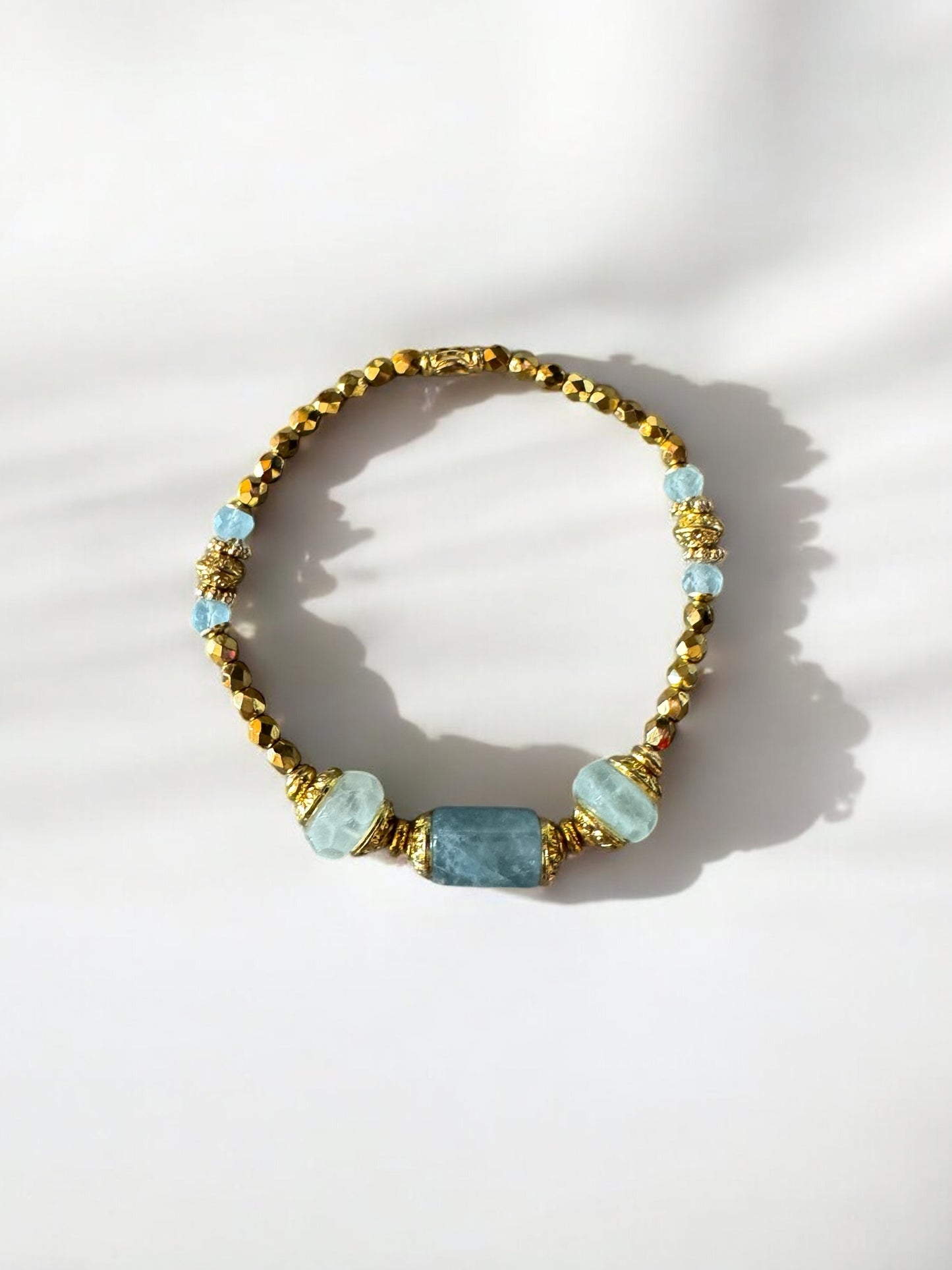 Bracelet Olympe en Aigue marine