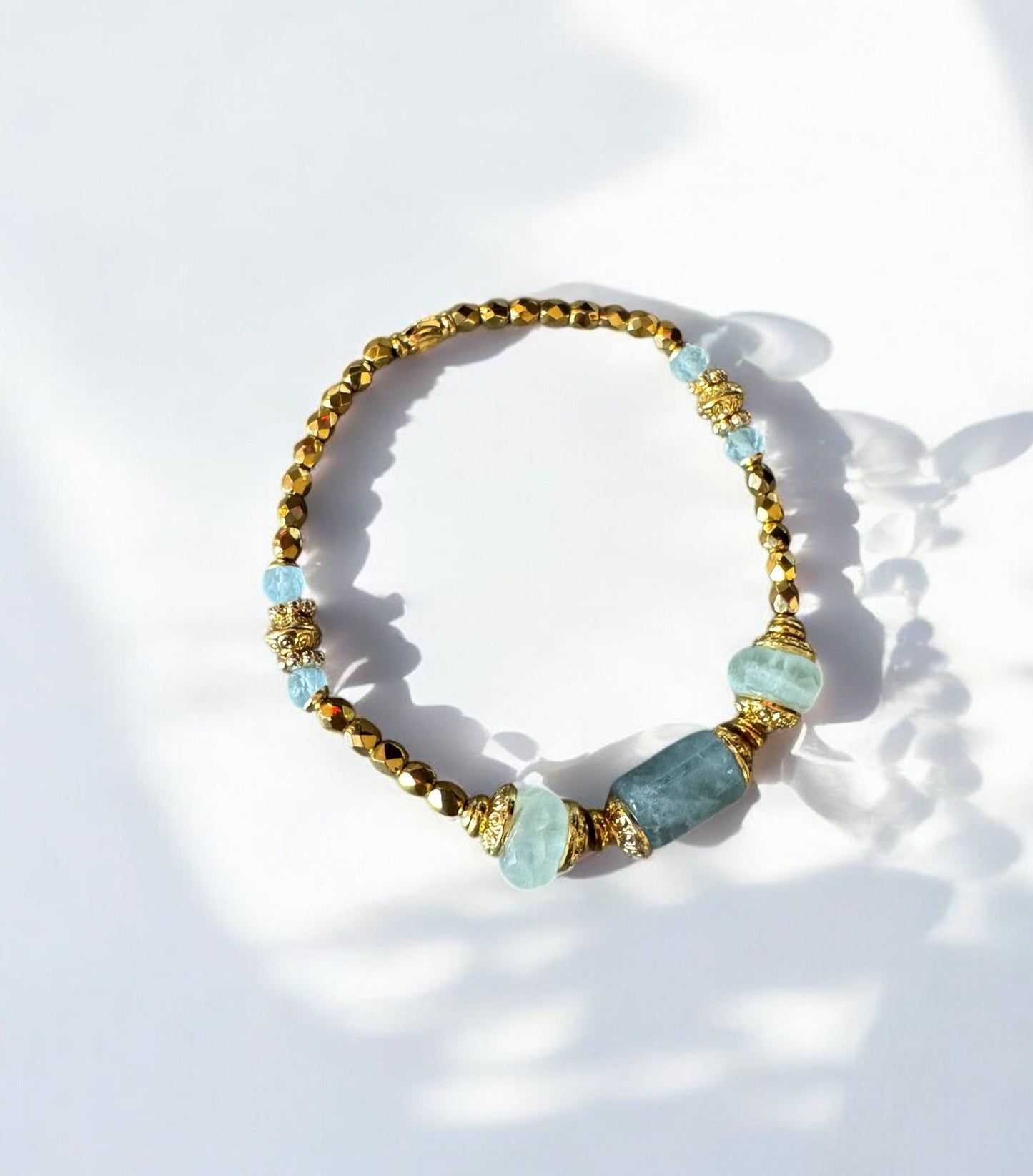 Bracelet Olympe en Aigue marine