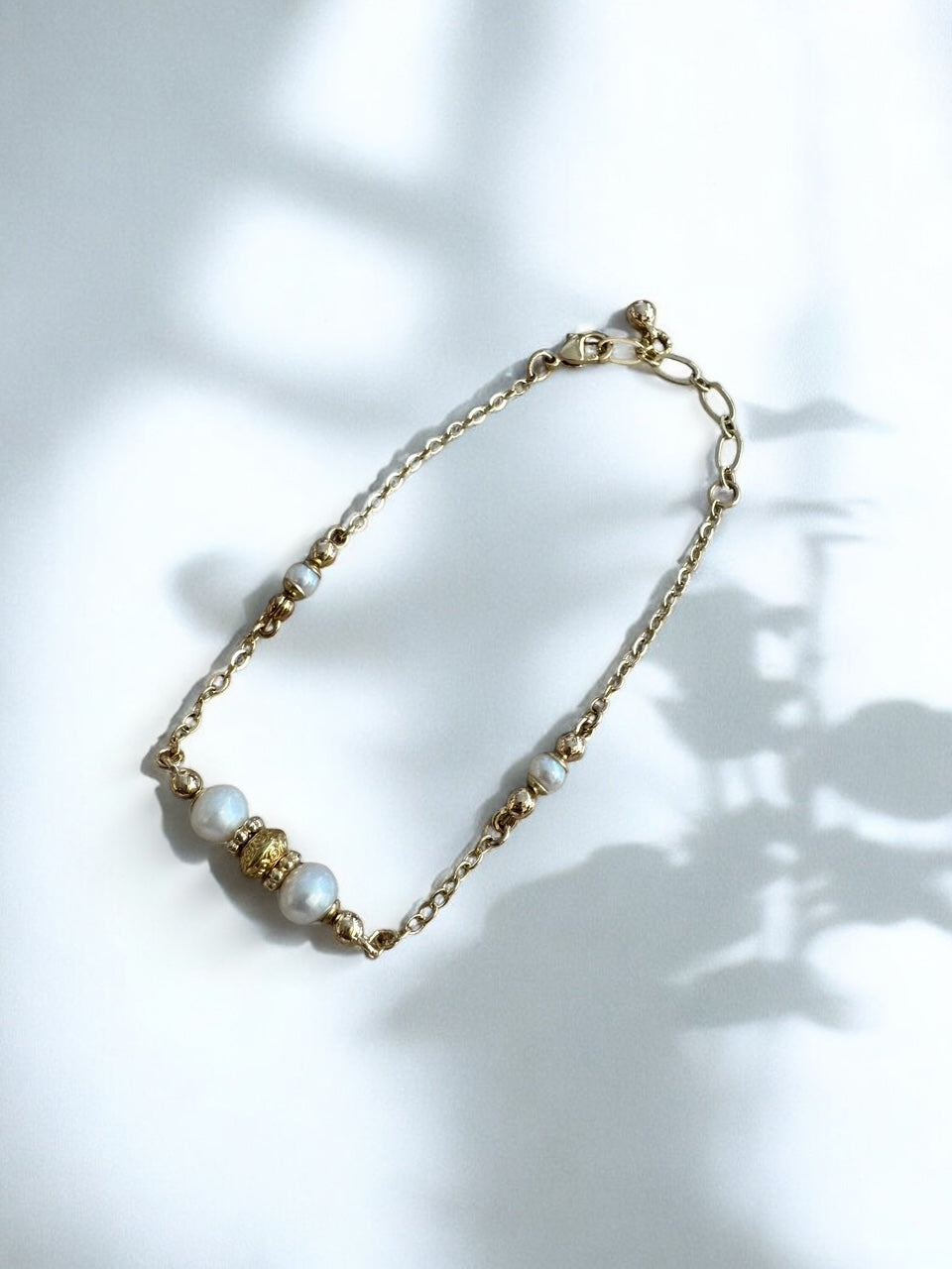 Bracelet Orphée Perles de culture sur chaîne fine