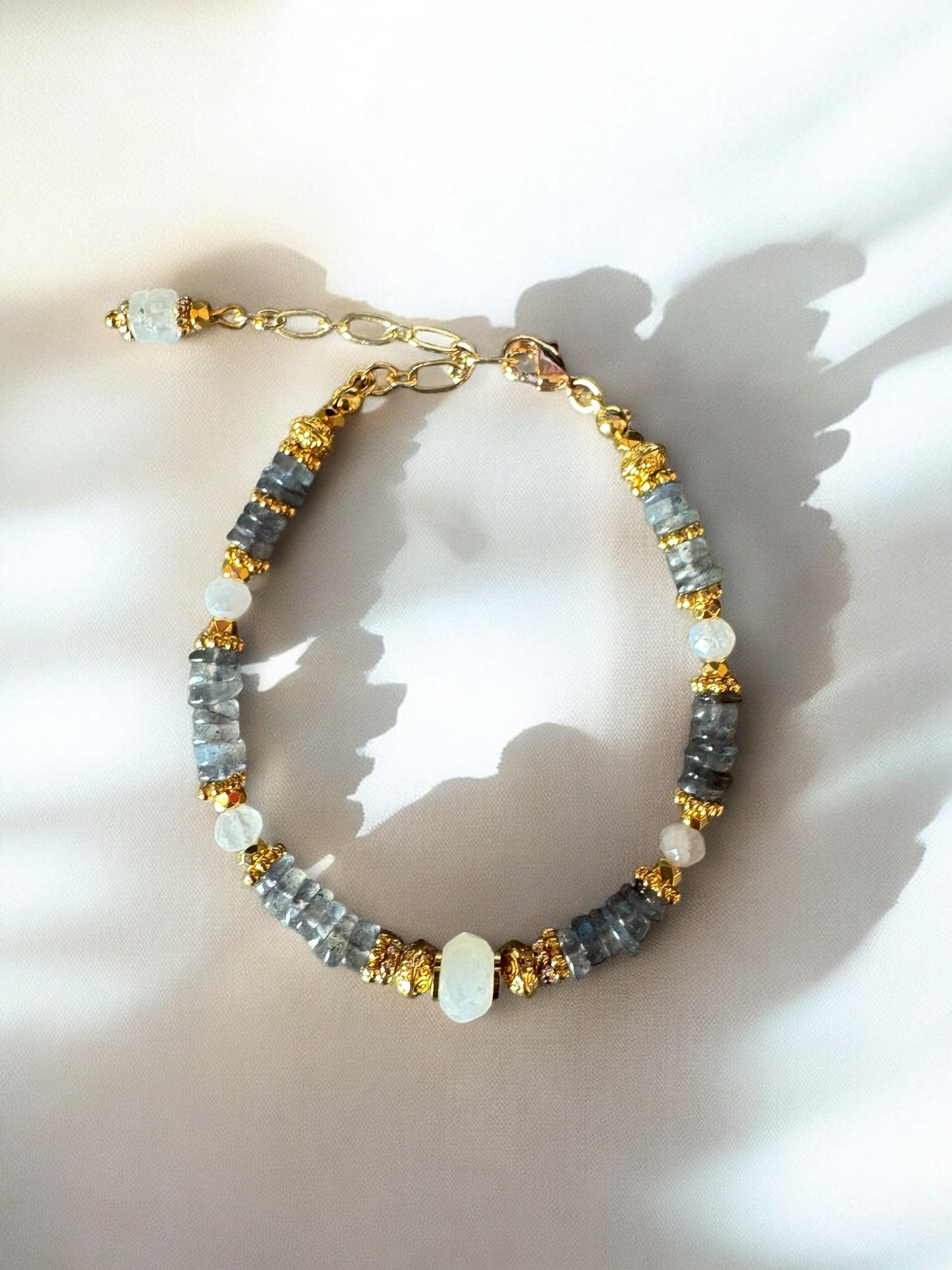 Bracelet Malibu en Labradorite et Pierre de lune