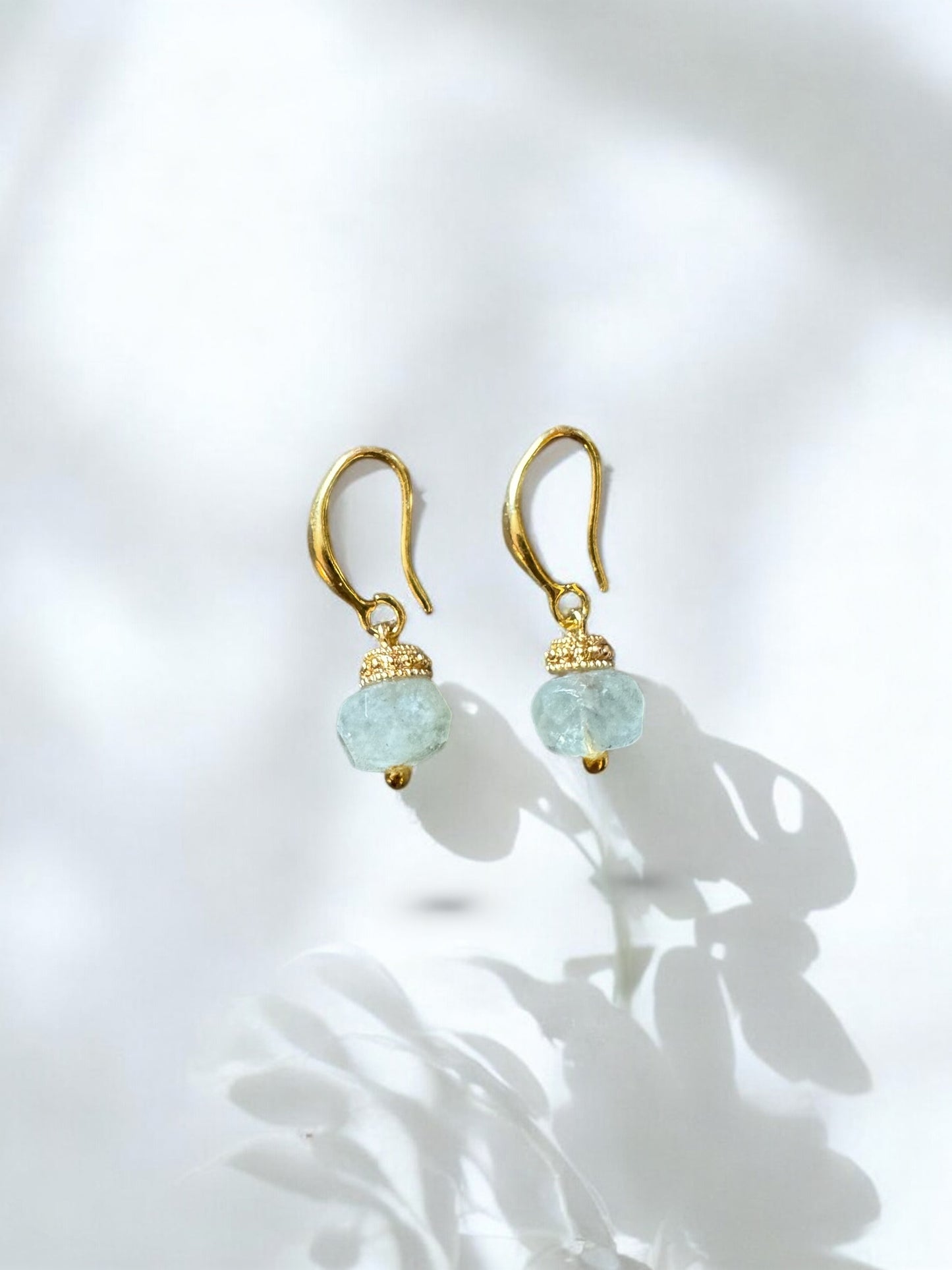 Boucles d'oreilles Olympe en Aigue marine