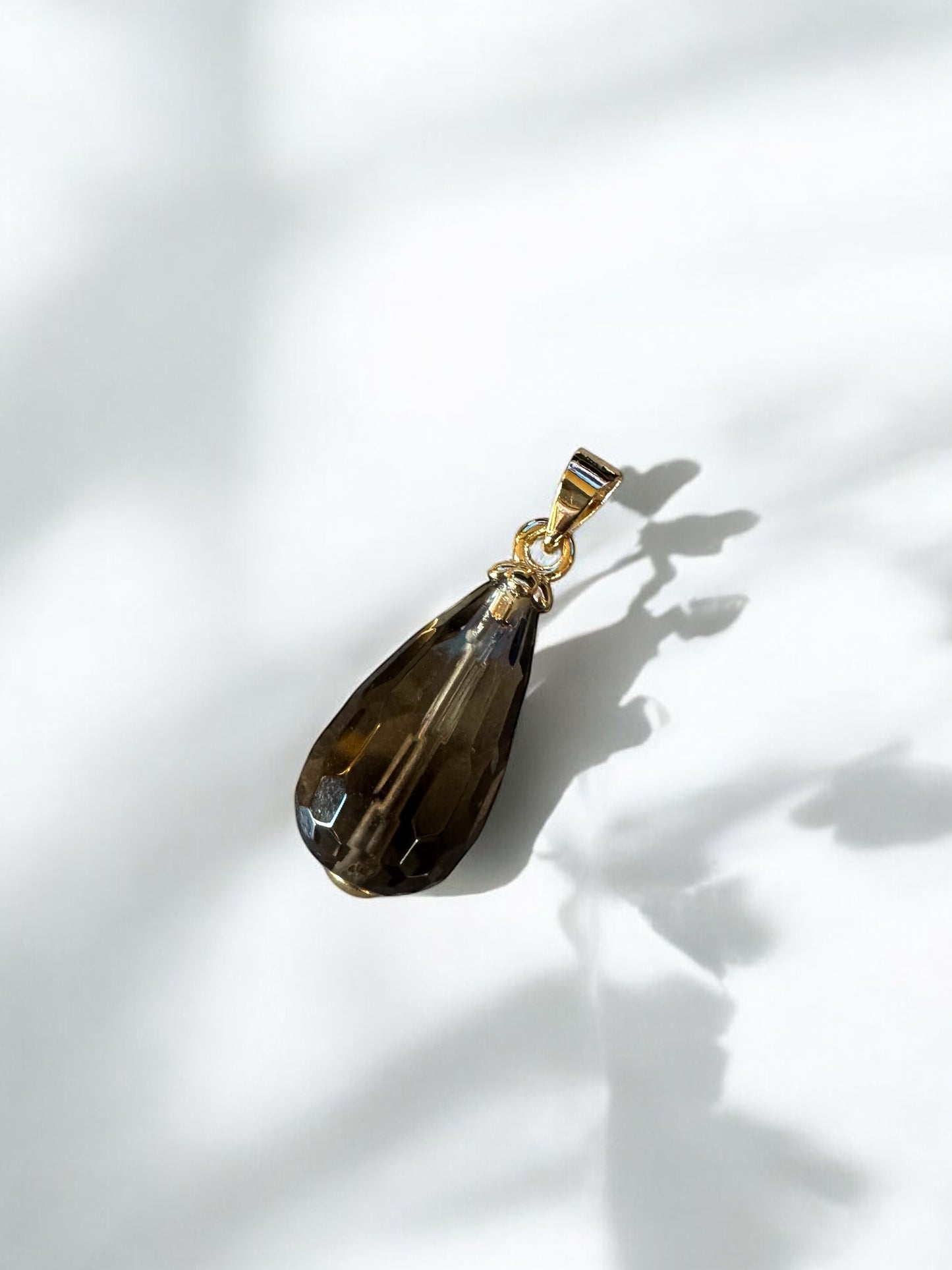 Pendentif Lumina en Quartz fumé