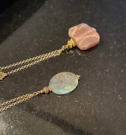 Collier Jaïpur en Labradorite