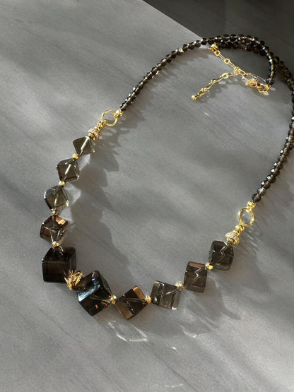 Collier Frida en Quartz fumé